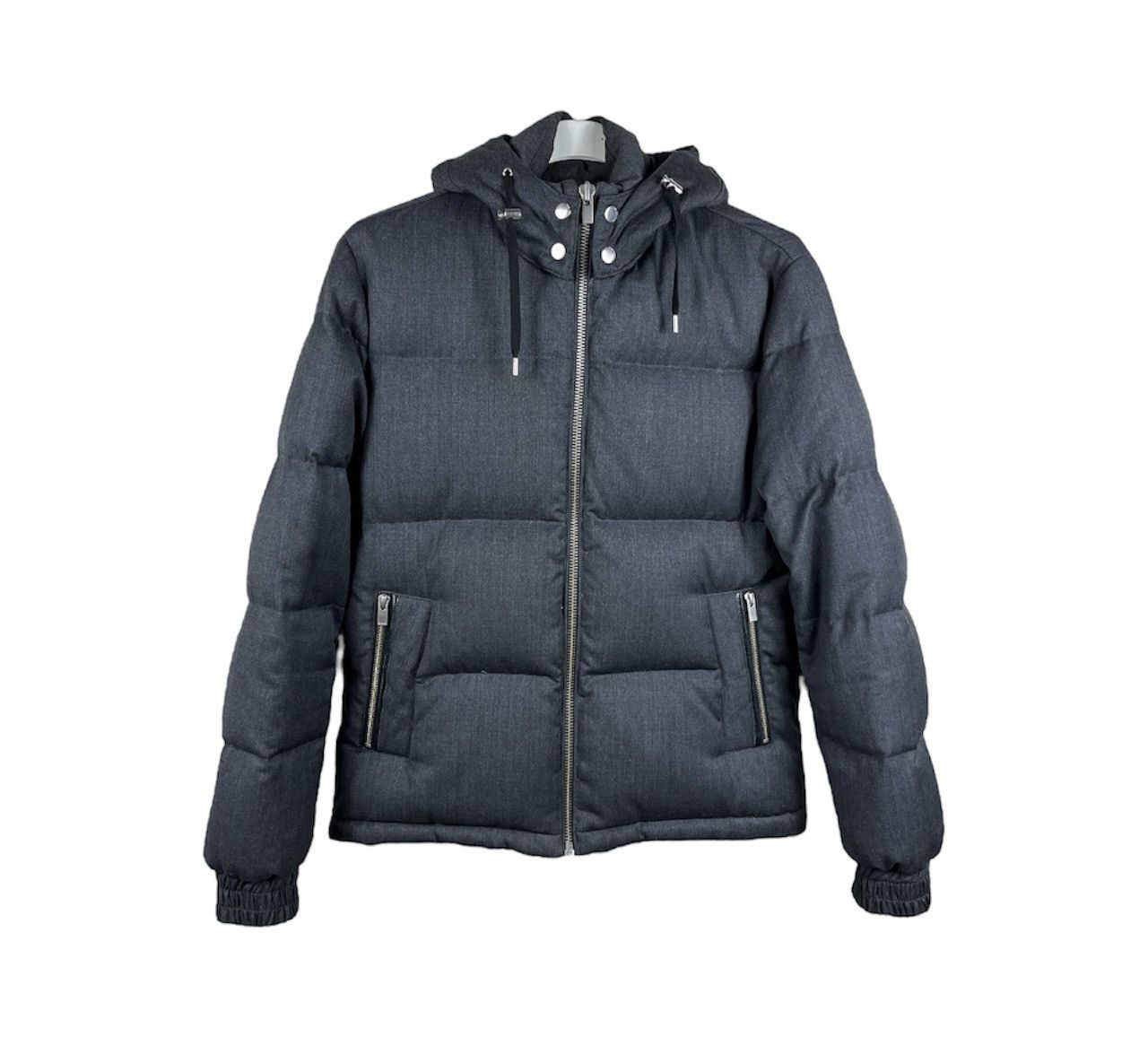Designer × The Kooples The Kooples wool down puffer jacket hooded leather acs Size US M / EU 48-50 / 2 - 1 Thumbnail