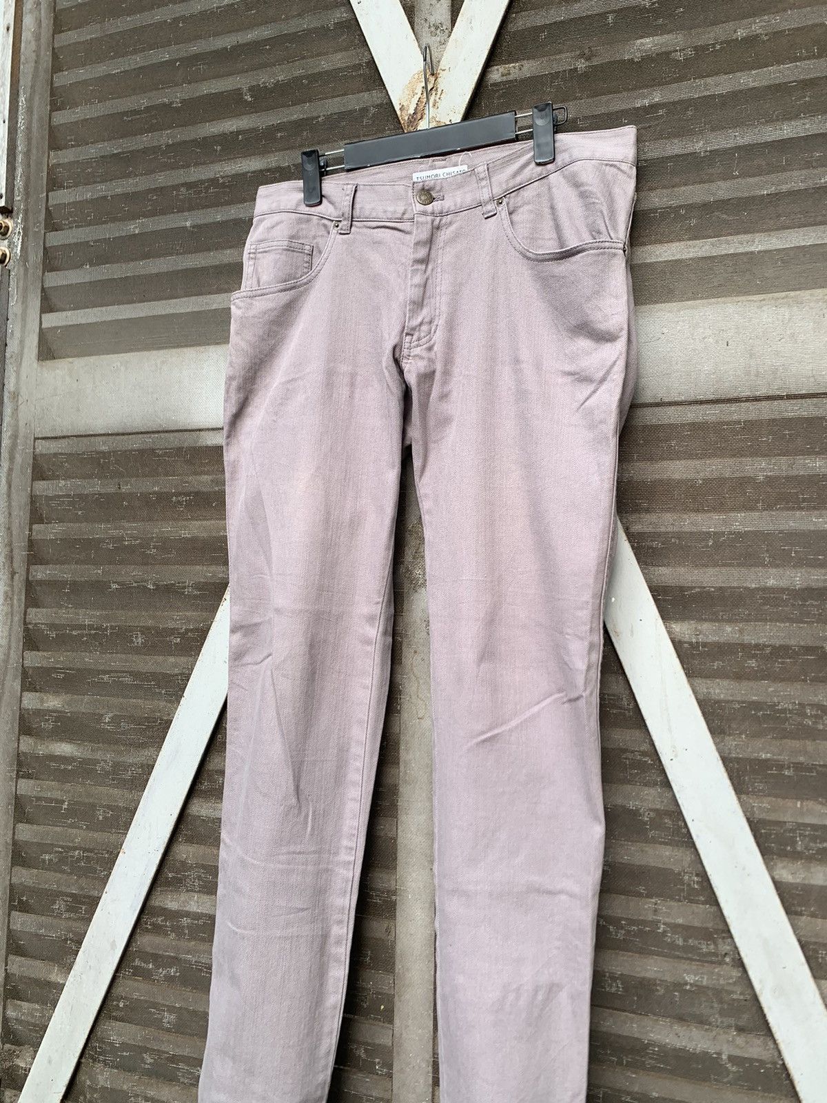 Issey Miyake 👹TSUMORI CHISATO ISSEY MIYAKE CLASSIC SKINNY PANTS Size US 32 / EU 48 - 7 Thumbnail