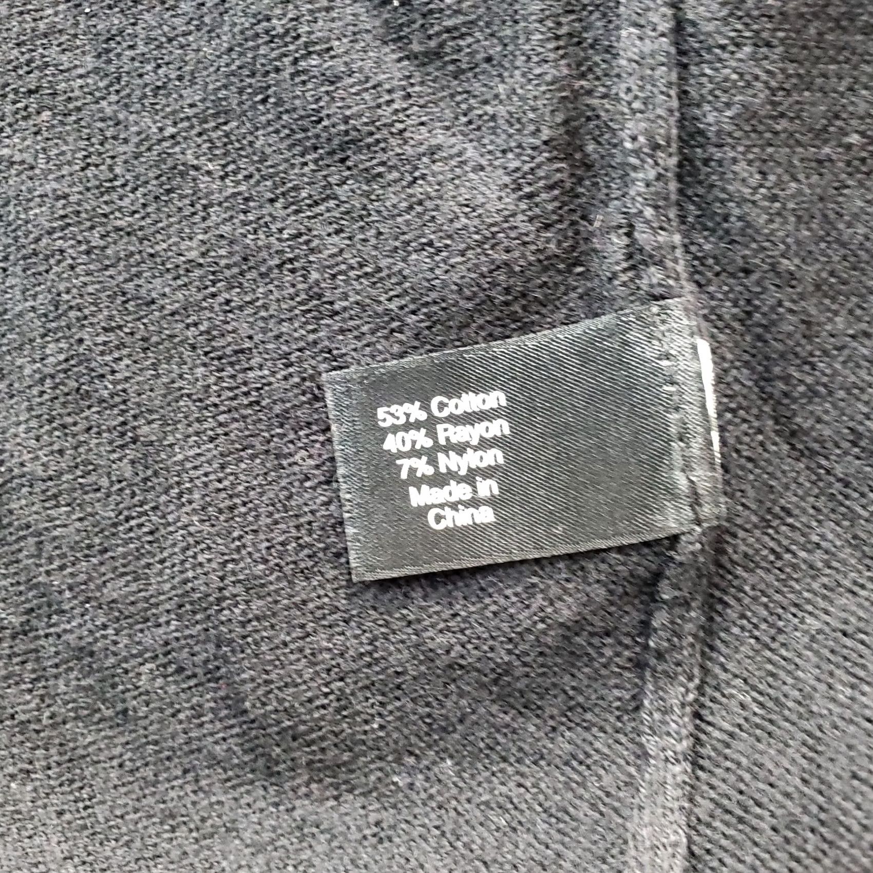 Vintage Lane Bryant Cardigan Women Black Draped Pocket Open Waterfall Front Size 10/12 Size L / US 10 / IT 46 - 6 Thumbnail