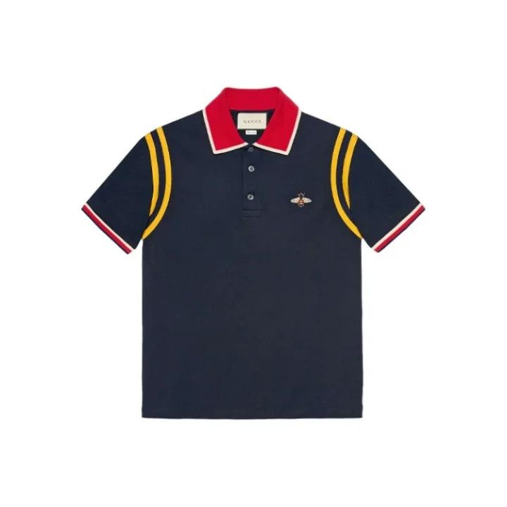 Gucci Gucci Bee Pattern Cotton Polo Shirt for Men Size US M / EU 48-50 / 2 - 1 Thumbnail