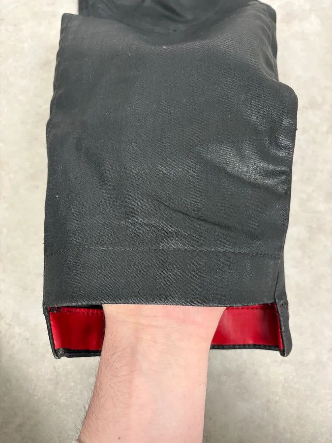 Marithe + Francois Girbaud FW2013 Marithé + François Girbaud Black Waxed Denim Jeans Size US 30 / EU 46 - 12 Thumbnail
