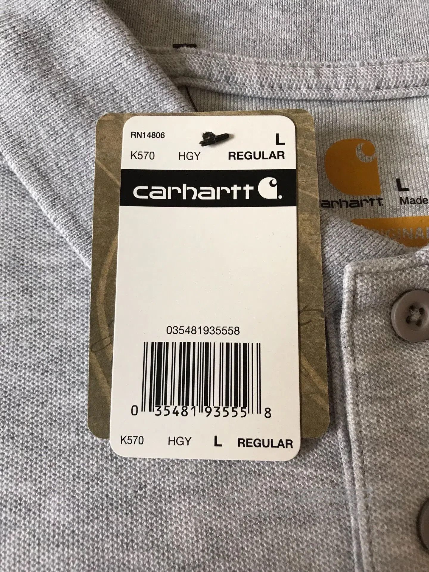 Carhartt Carhartt K570 Short Sleeve Polo Shirt. Size US L / EU 52-54 / 3 - 7 Thumbnail