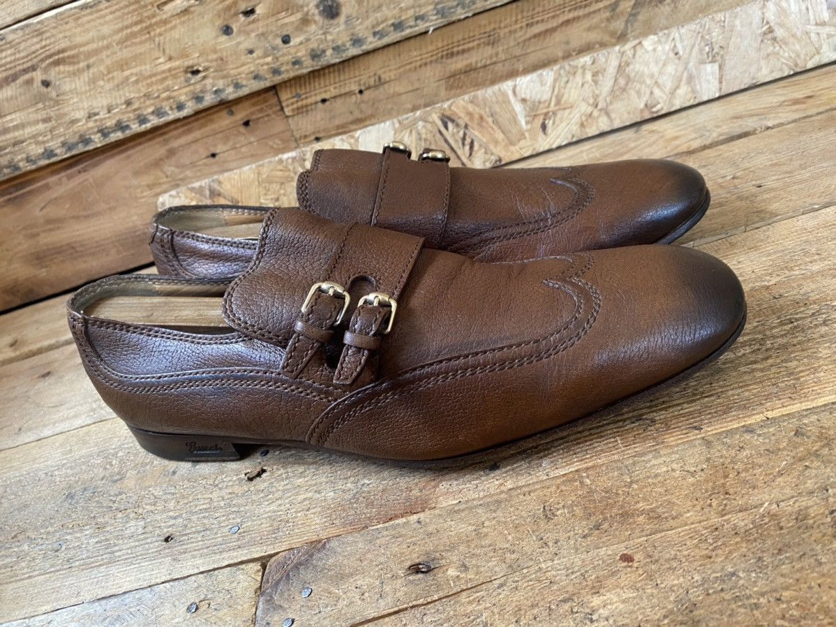 Gucci Gucci brown double monk strap brown leather shoes uk10,sz44 Size US 11 / EU 44 - 9 Thumbnail