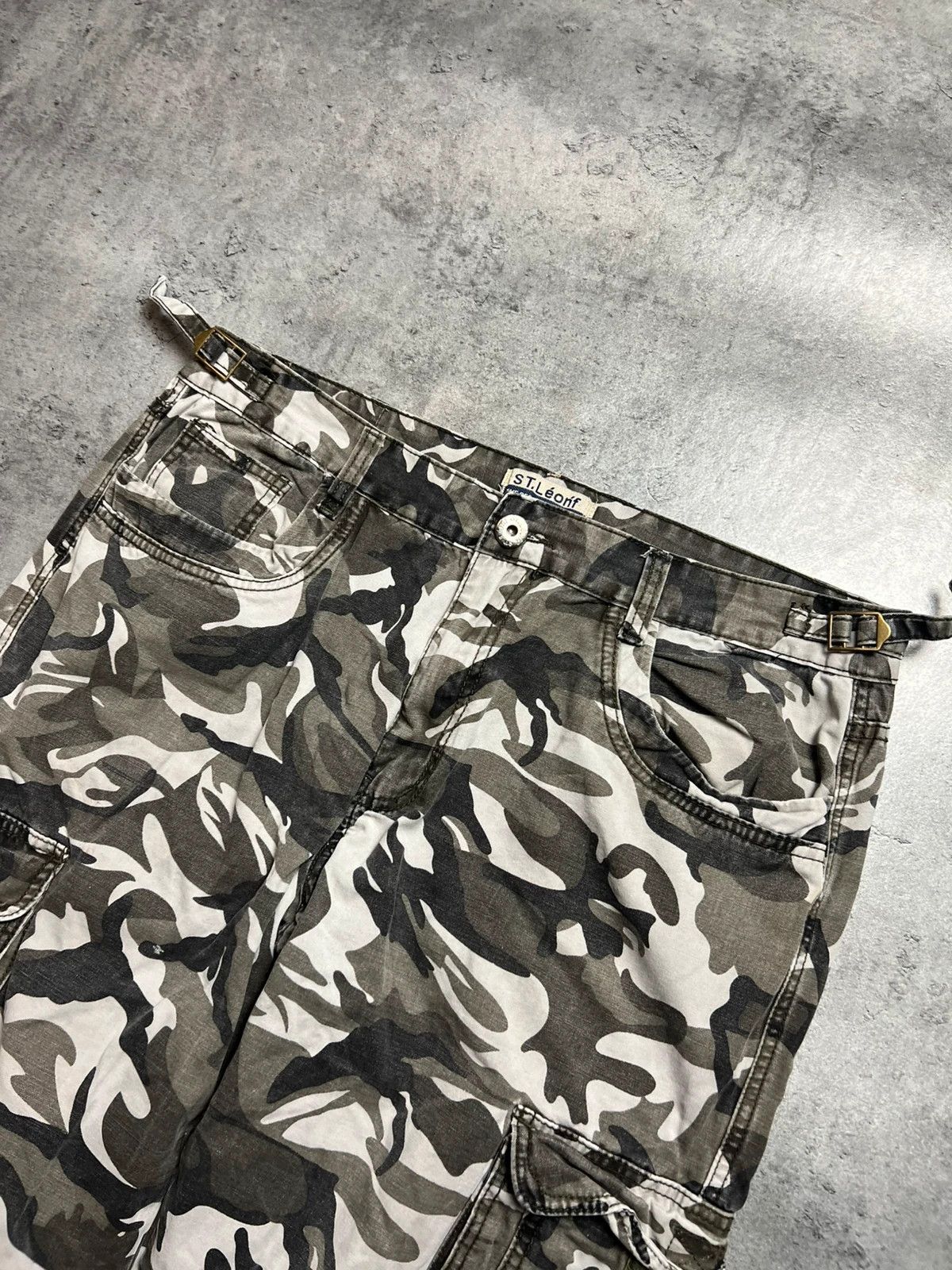 Vintage Camo military drain pants Size US 33 - 3 Thumbnail