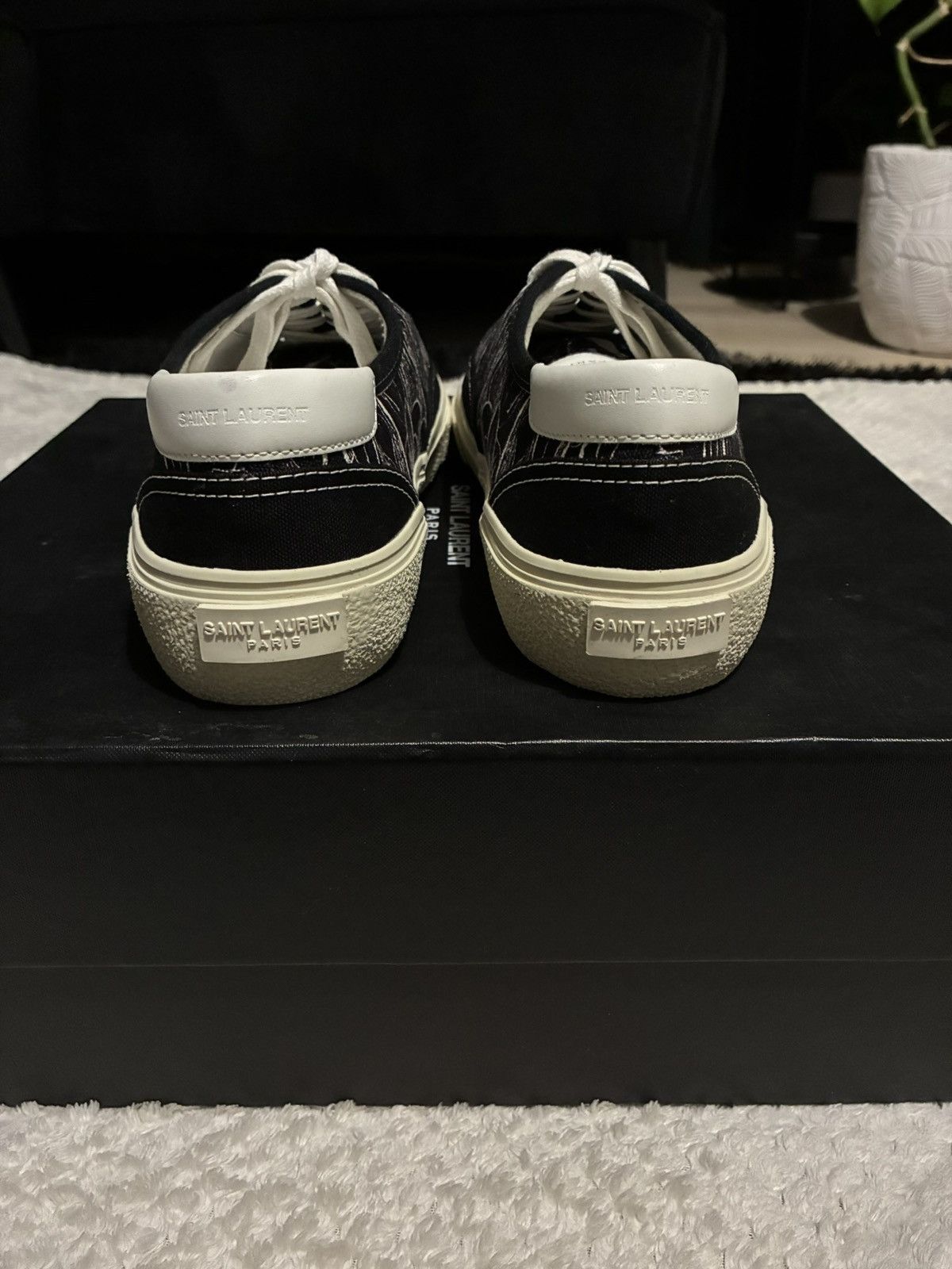 Saint Laurent Paris Saint Laurent paris black vans Size US 9 / EU 42 - 3 Thumbnail
