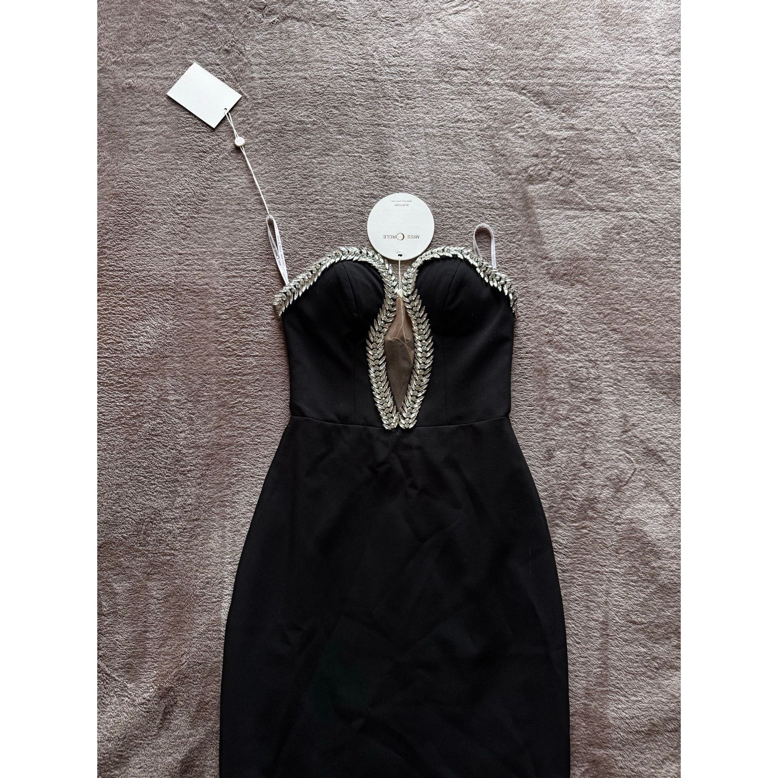 Full Circle Miss Circle Black Crystal Strapless Full Lengt Gala Dress Size XXS / US 00 / IT 34 - 8 Thumbnail