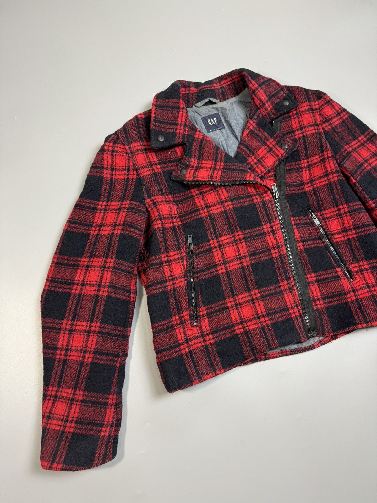 Gap 🔥Vintage 90s🔥 GAP Double Collar Wool Jacket Size L / US 10 / IT 46 - 2 Thumbnail