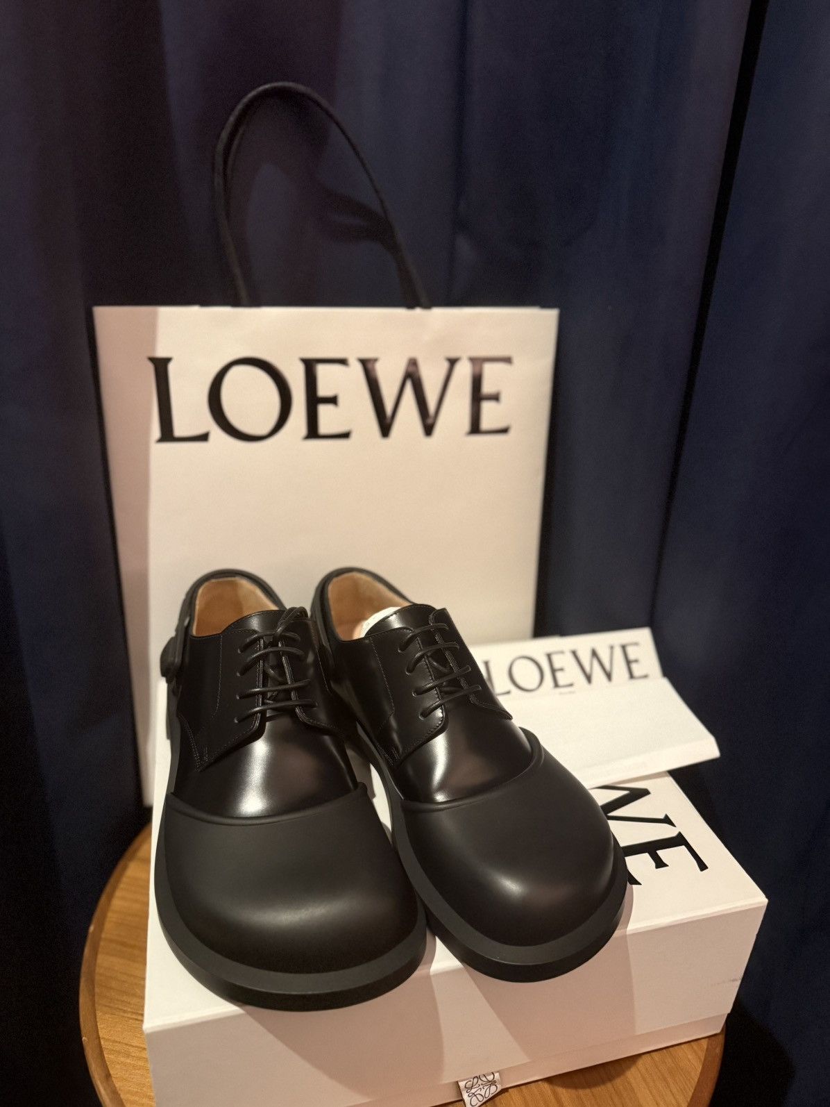 Loewe Loewe Black Campo Derby Shoes Size US 9 / EU 42 - 1 Thumbnail