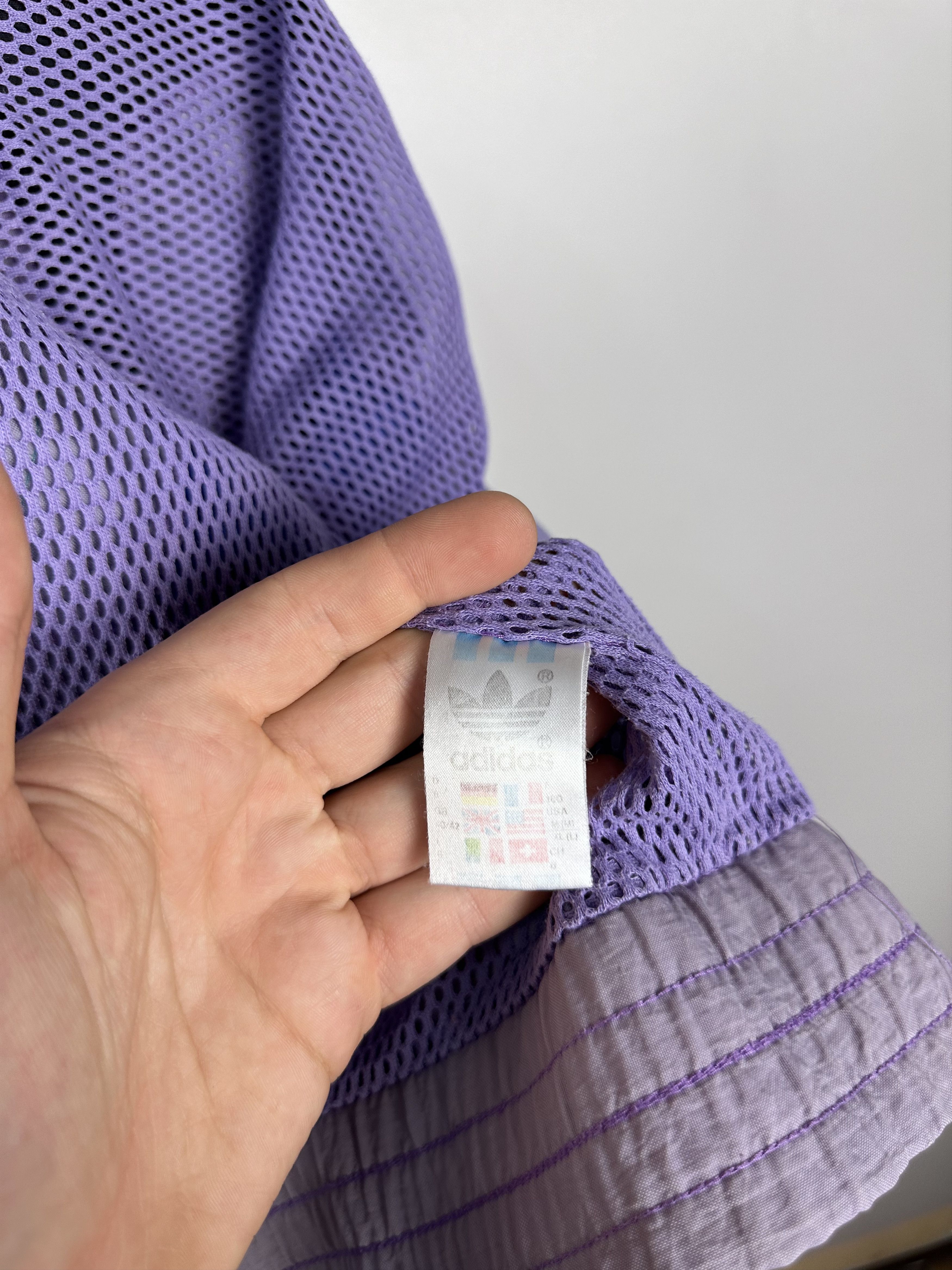 Adidas × Vintage Adidas Originals Vintage 90s Purple Nylon Track Top Jacket Size US M / EU 48-50 / 2 - 13 Thumbnail