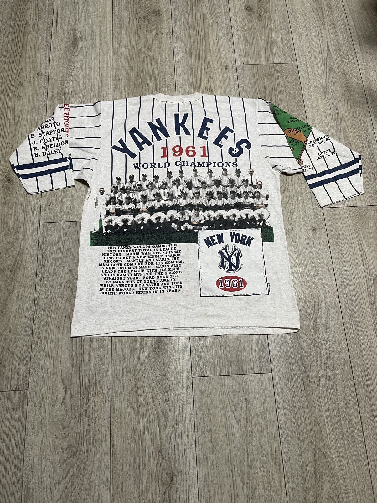 MLB × New York Yankees 1991 New York Yankees 3/4 Longsleeve 1961 World Champions Size US L / EU 52-54 / 3 - 4 Thumbnail