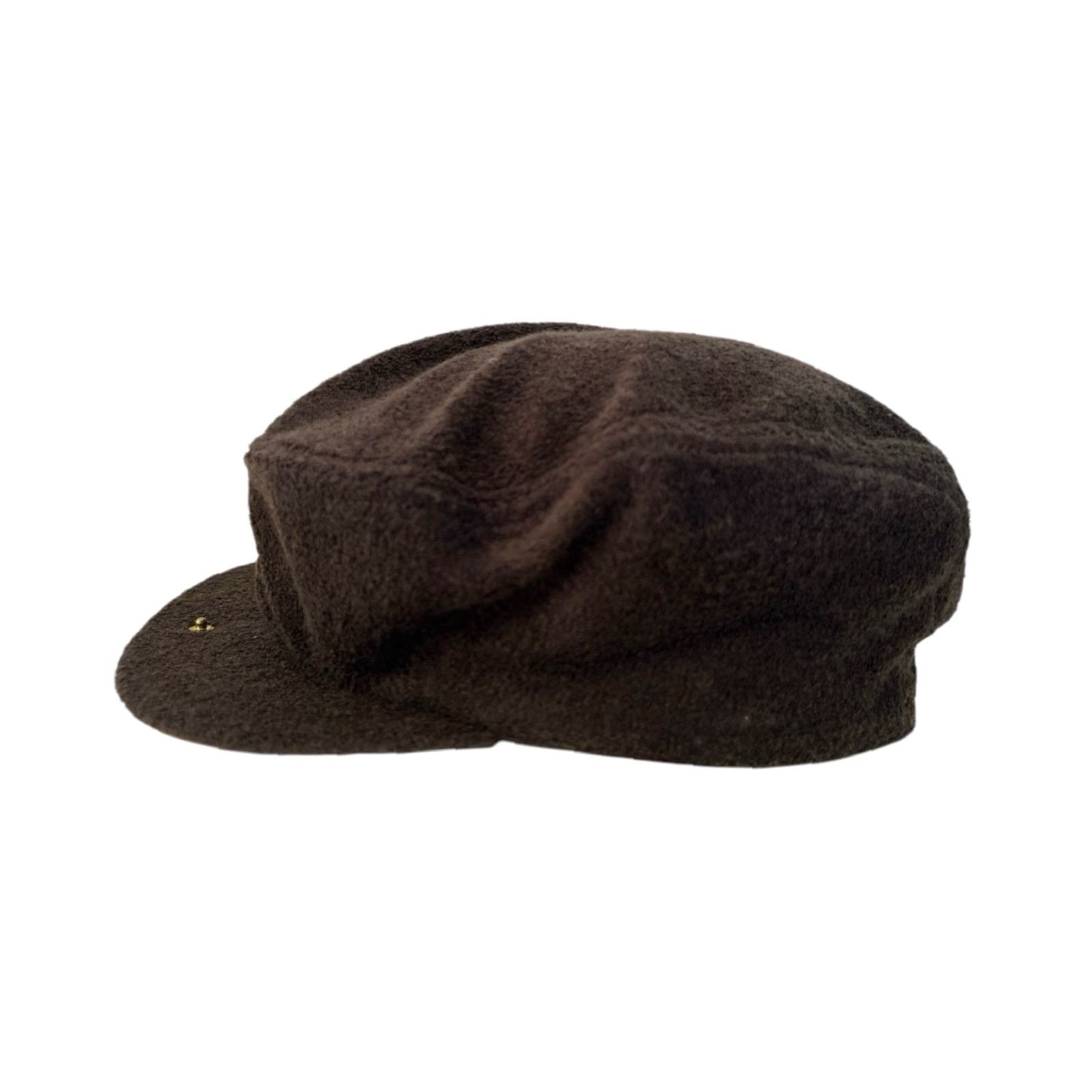 Vintage VINTAGE cabbie drivers flat cap hat adult Large NWOT deadstock 90s made in USA brown terry cloth exterior snap on bill Mens Hats Size ONE SIZE - 6 Thumbnail