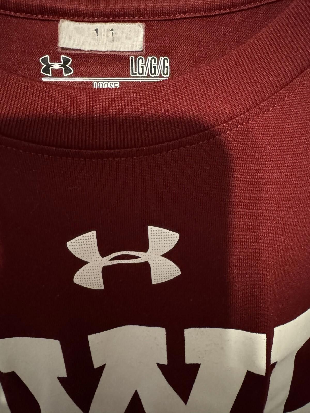 Under Armour Temple Owls Under Armour Tee Burgundy Men's Size L Size ONE SIZE - 5 Thumbnail