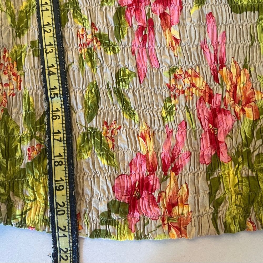 Designer Erika Women’s Vintage Floral Sleeveless Tank Top Medium Size M / US 6-8 / IT 42-44 - 9 Thumbnail