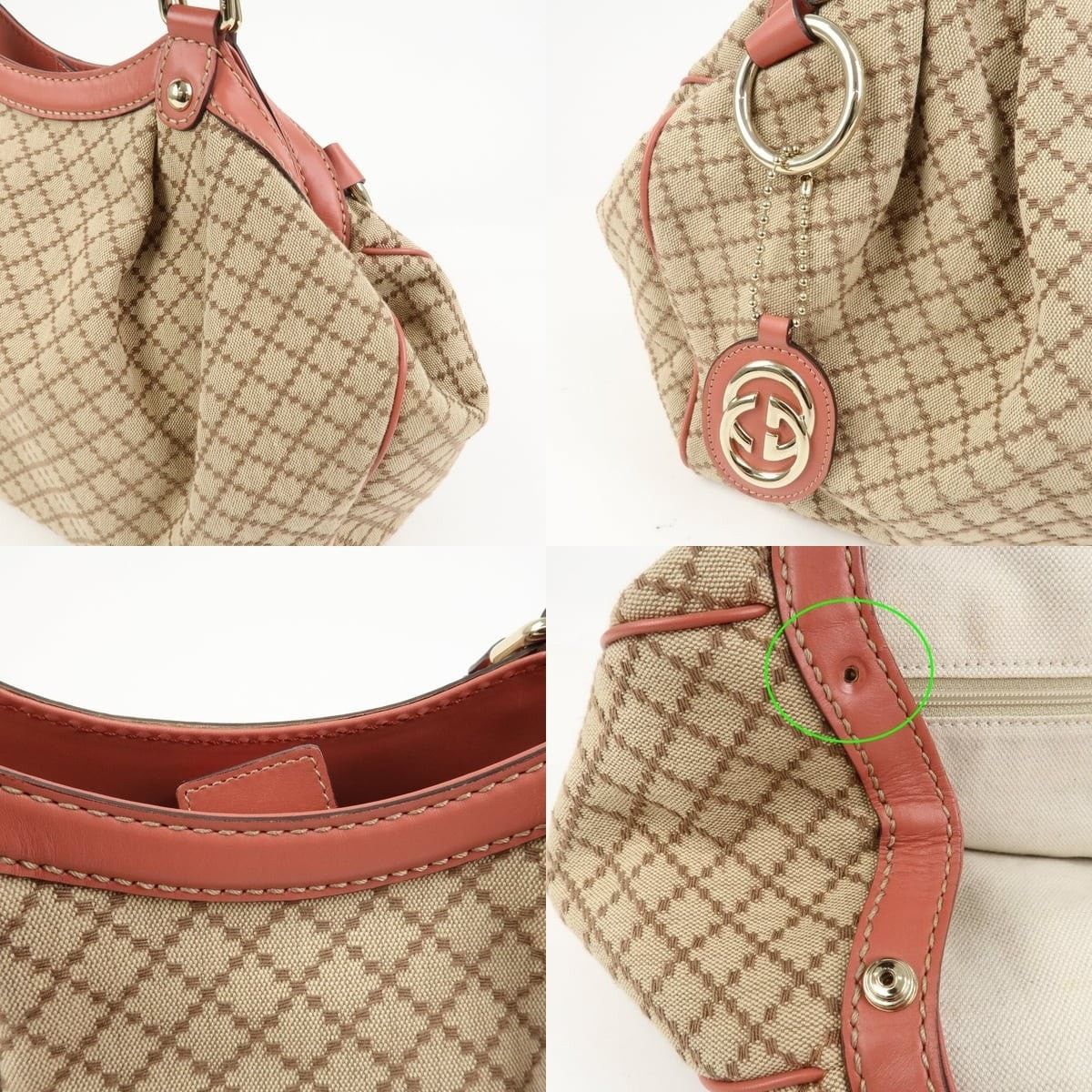Gucci Gucci Diamante Sukey Interlocking G Canvas Tote Beige Size ONE SIZE - 6 Thumbnail