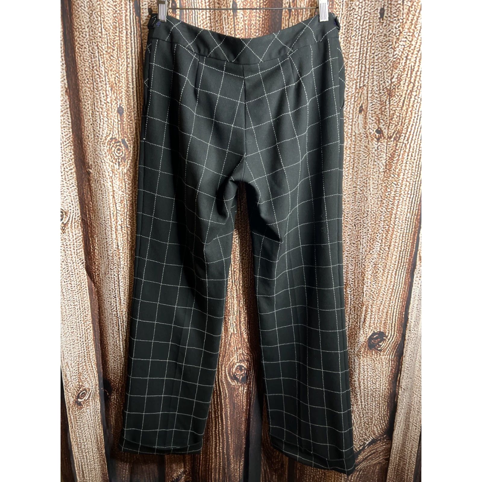 Trina Turk Trina Turk Womens Pants Casual Black Wool Size 4 Wide-Leg Inseam 32 Regular Active Career Style: Not Available Size 27" / US 4 / IT 40 - 7 Thumbnail