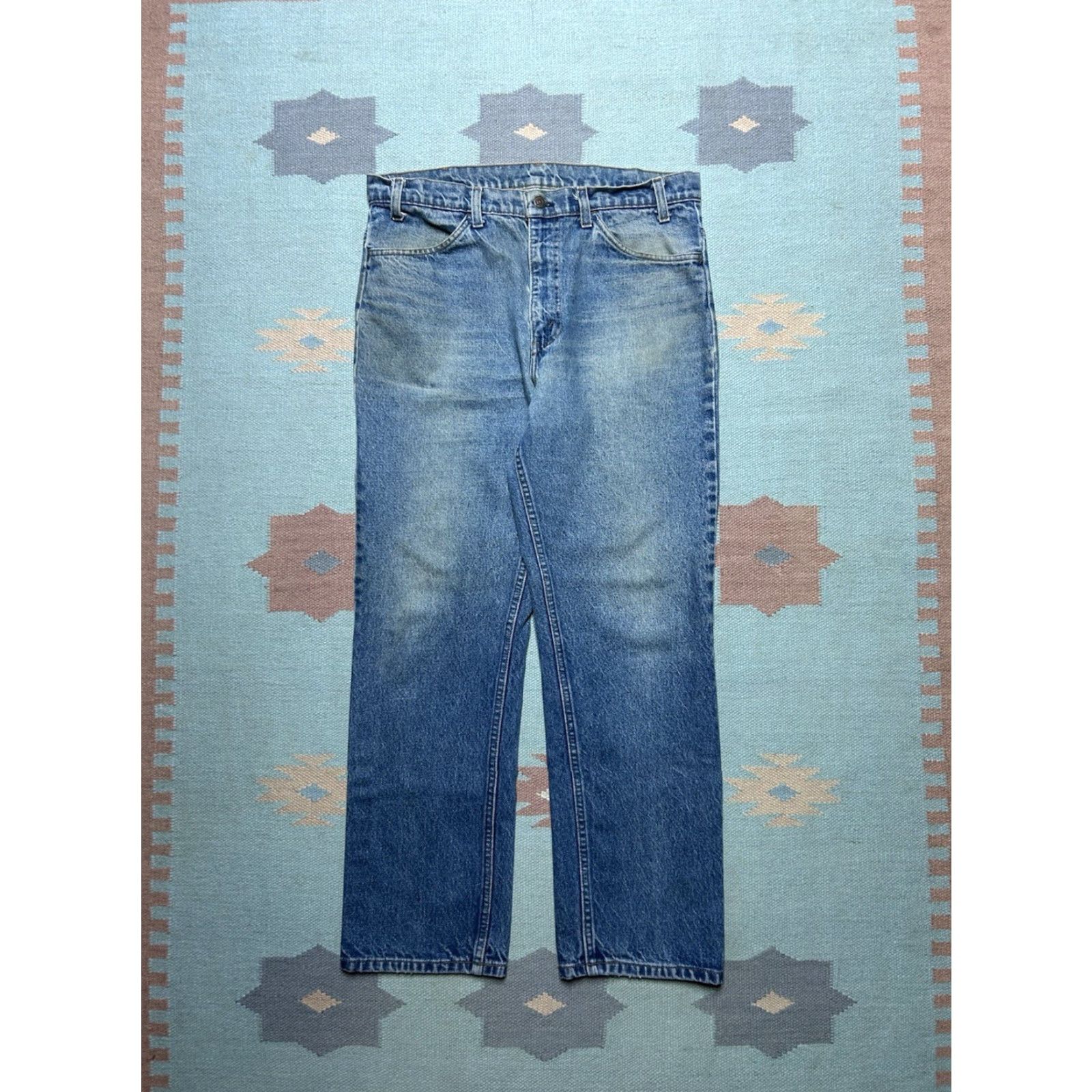 Levi's VINTAGE Levi’s 517 Jeans Orange Tab 80s Straight Leg 34x29 Mens Denim Distressed Size US 34 / EU 50 - 5 Thumbnail