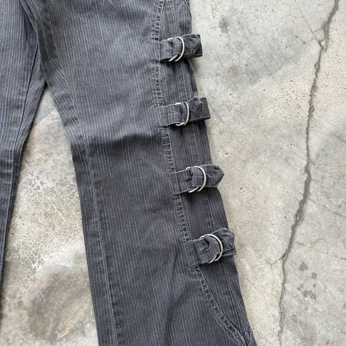 20471120 HEAT 🔥 ADVANTAGE JAPAN BONDAGE WABASH PUNK RARE BLACK PANTS Size US 29 - 4 Thumbnail