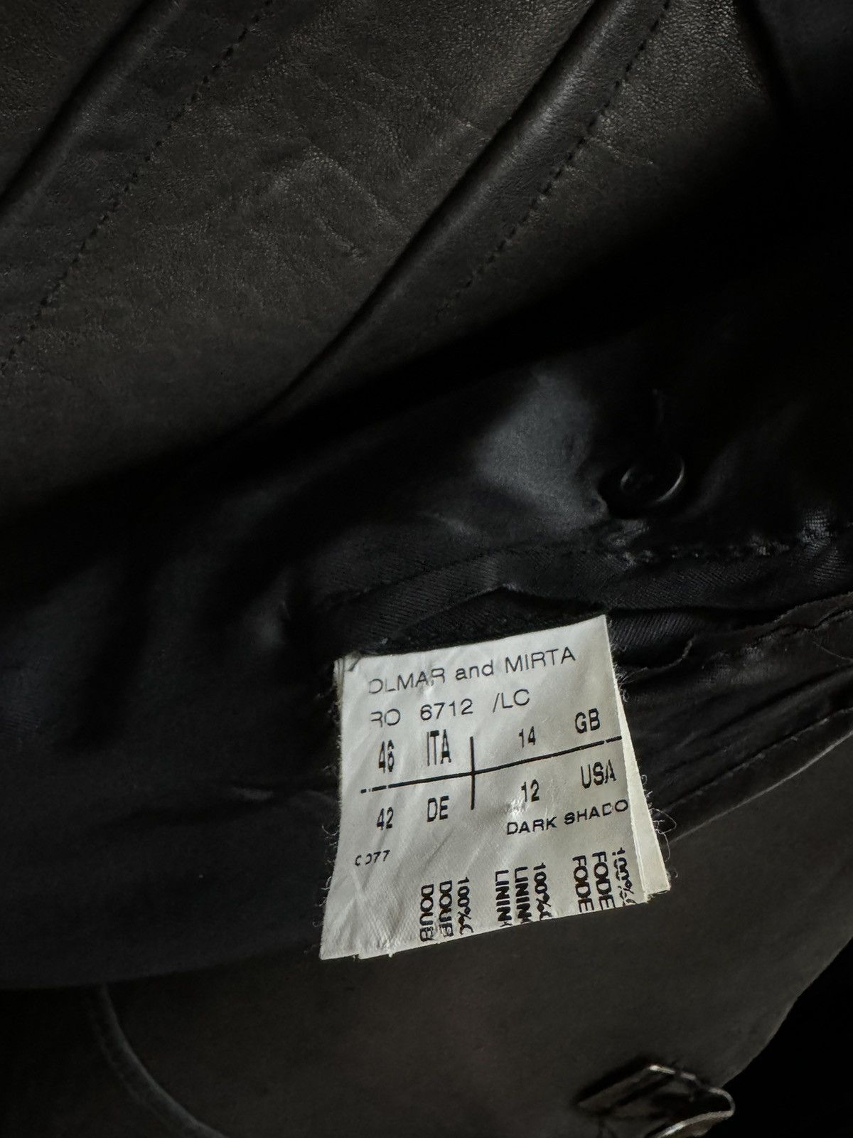 Rick Owens Rick Owens Olmar & Mirta Leather Jacket Size US S / EU 44-46 / 1 - 4 Thumbnail