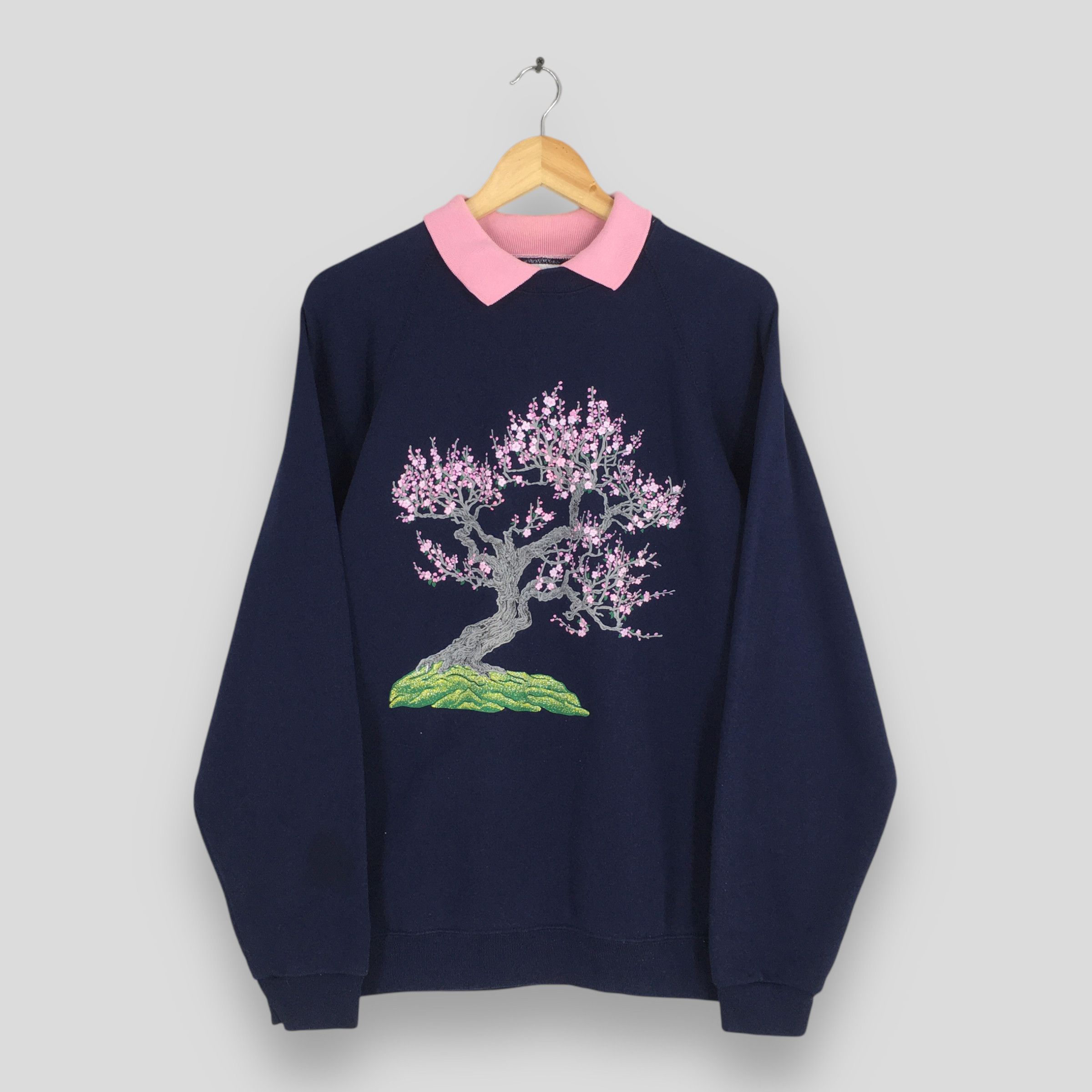 Vintage 90sMorning Suns Bonsai Sakura Tree Sweatshirt XLarge
