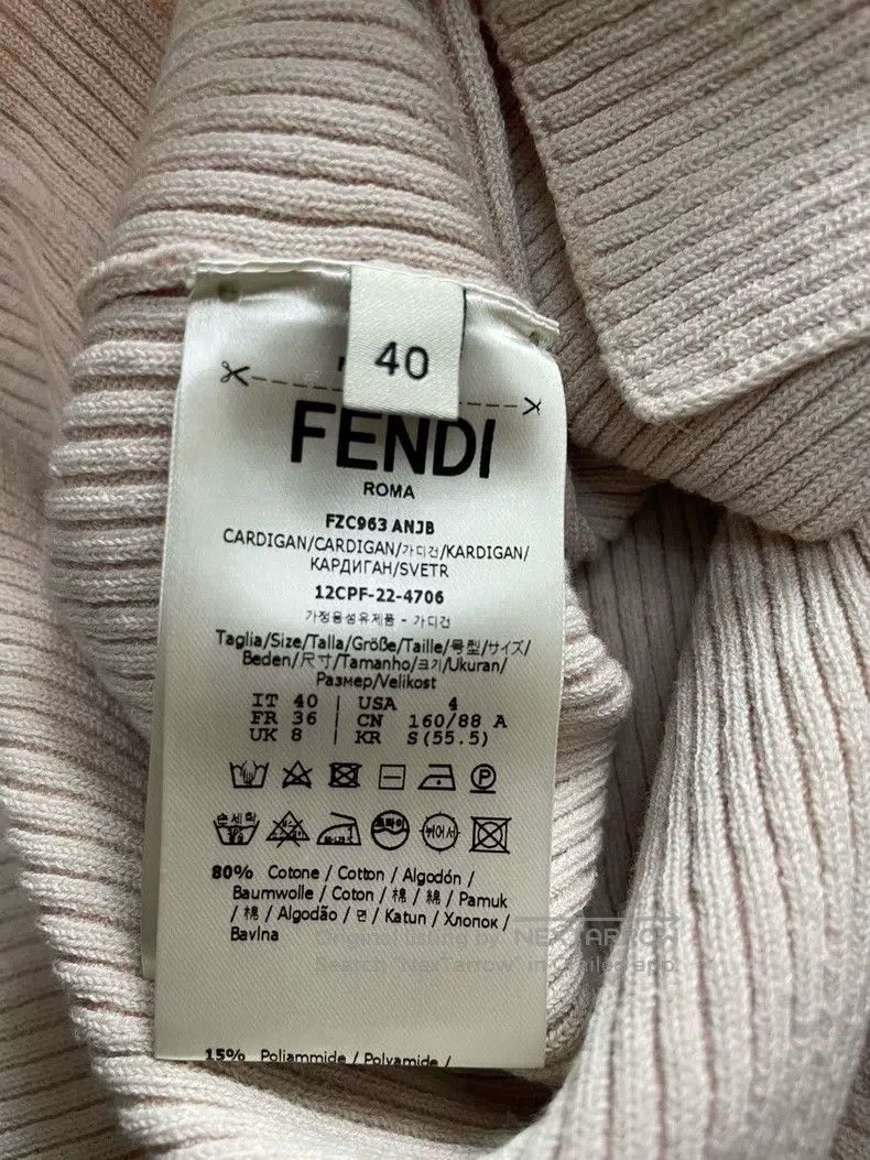 Fendi Fendi The lady's pinkish-white top Size XS / US 0-2 / IT 36-38 - 3 Thumbnail