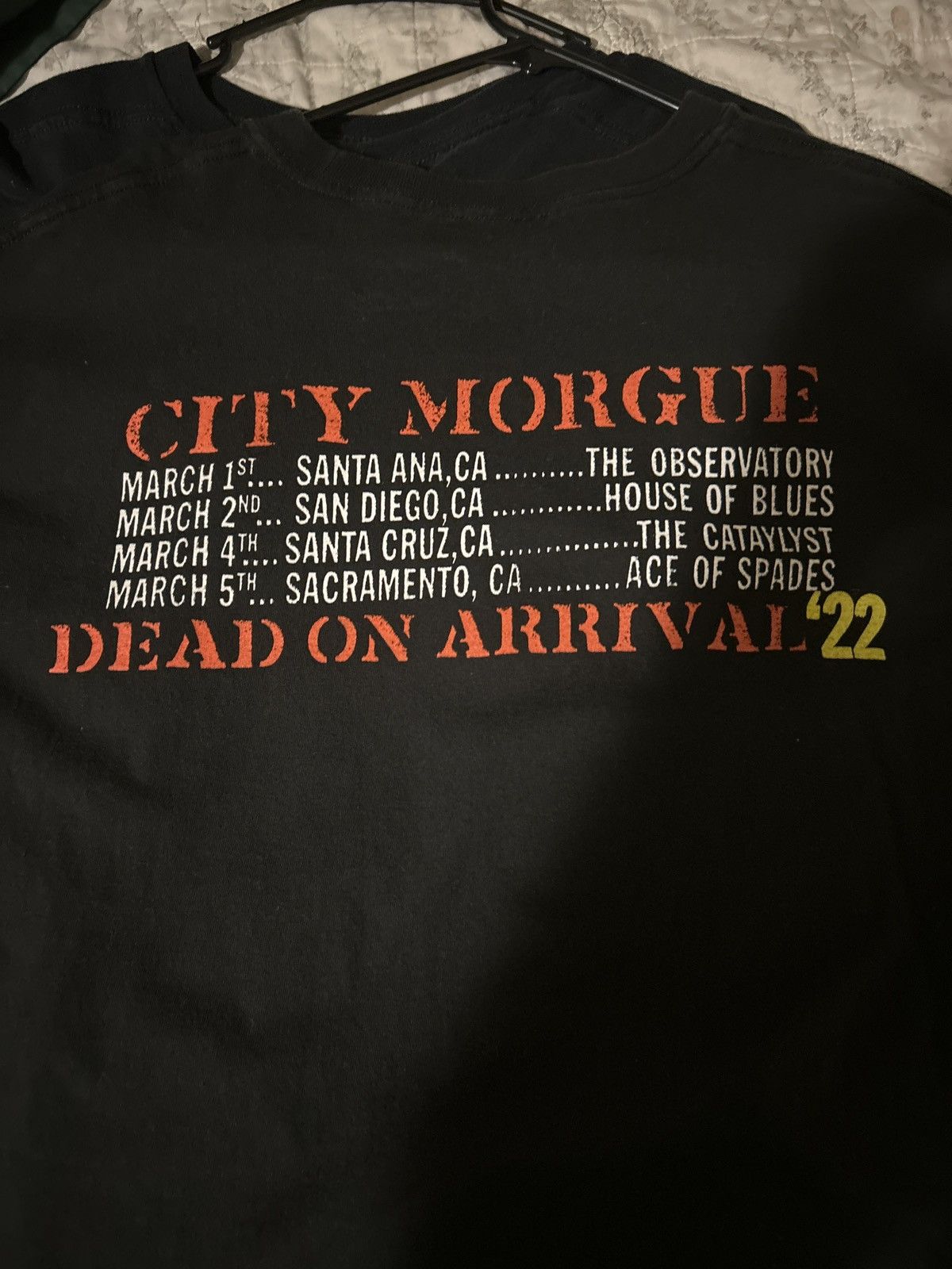 City Morgue Dead on arrival tour merch Size US XL / EU 56 / 4 - 2 Thumbnail