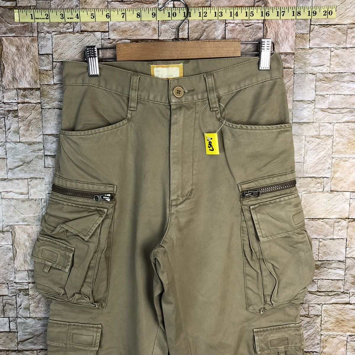 Japanese Brand DL Japan streetwear Brown Cargo Multipocket Pants #A457 Size US 29 - 5 Thumbnail