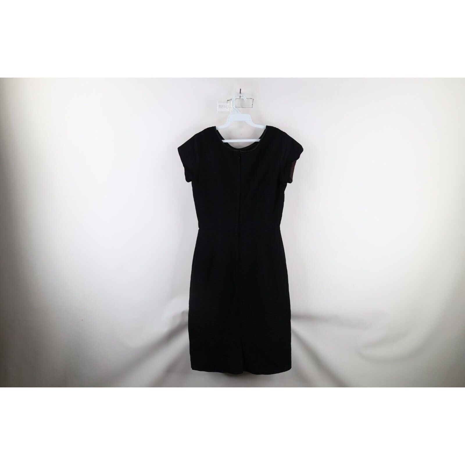 Vintage Vintage 50s 60s Rockabilly ]Distressed Satin Trim Dress Size M / US 6-8 / IT 42-44 - 10 Thumbnail