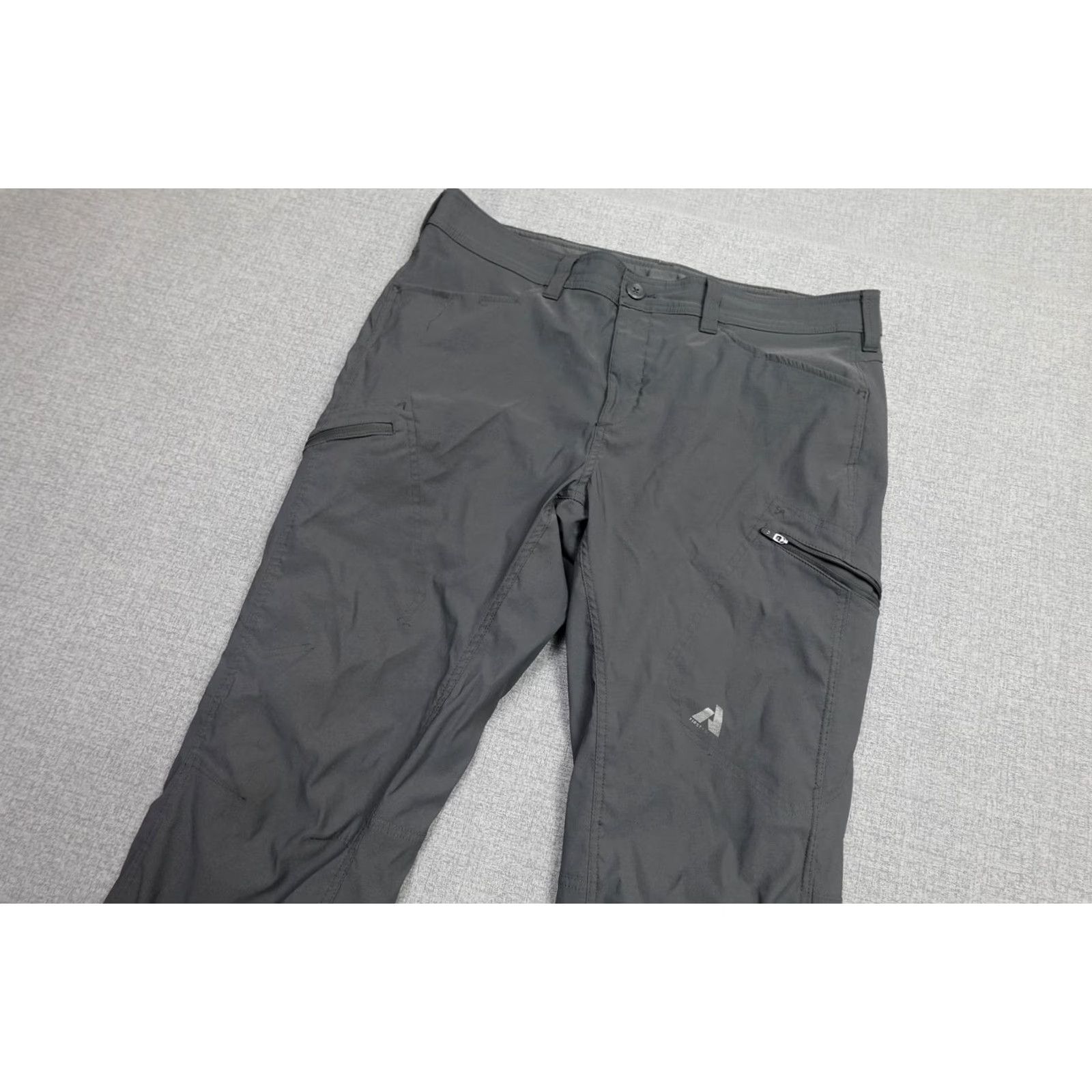 Eddie Bauer Eddie Bauer First Ascent Pants Mens 38x32 Gray Softshell Lined Hiking Pockets Zip Pocket Regular Fit Front Leg Reflected Logo Mens 38x32 Size US 38 / EU 54 - 3 Thumbnail