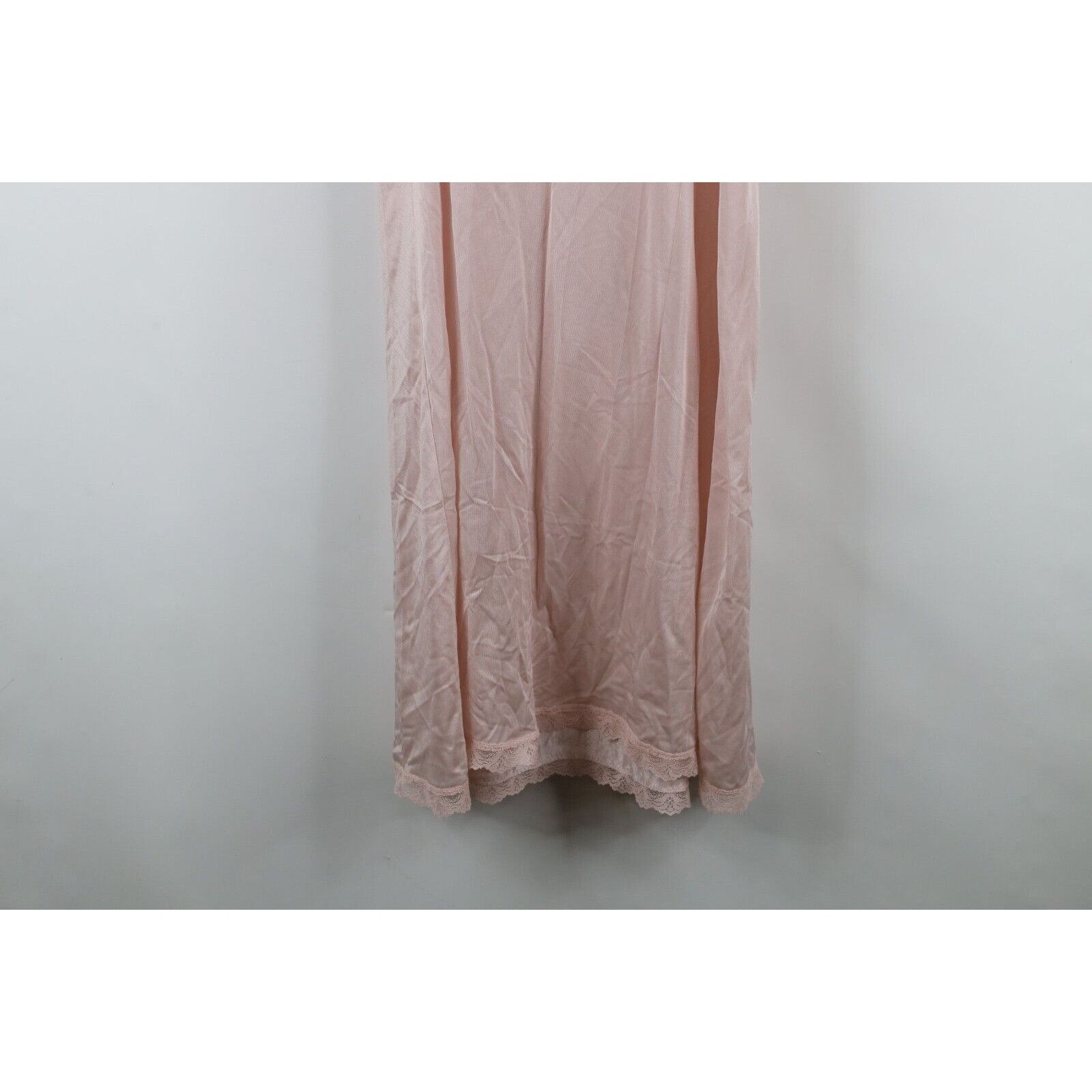 Vintage Vintage 70s Silky Nylon Flower Lace Night Gown Slip Size XS / US 0-2 / IT 36-38 - 12 Thumbnail