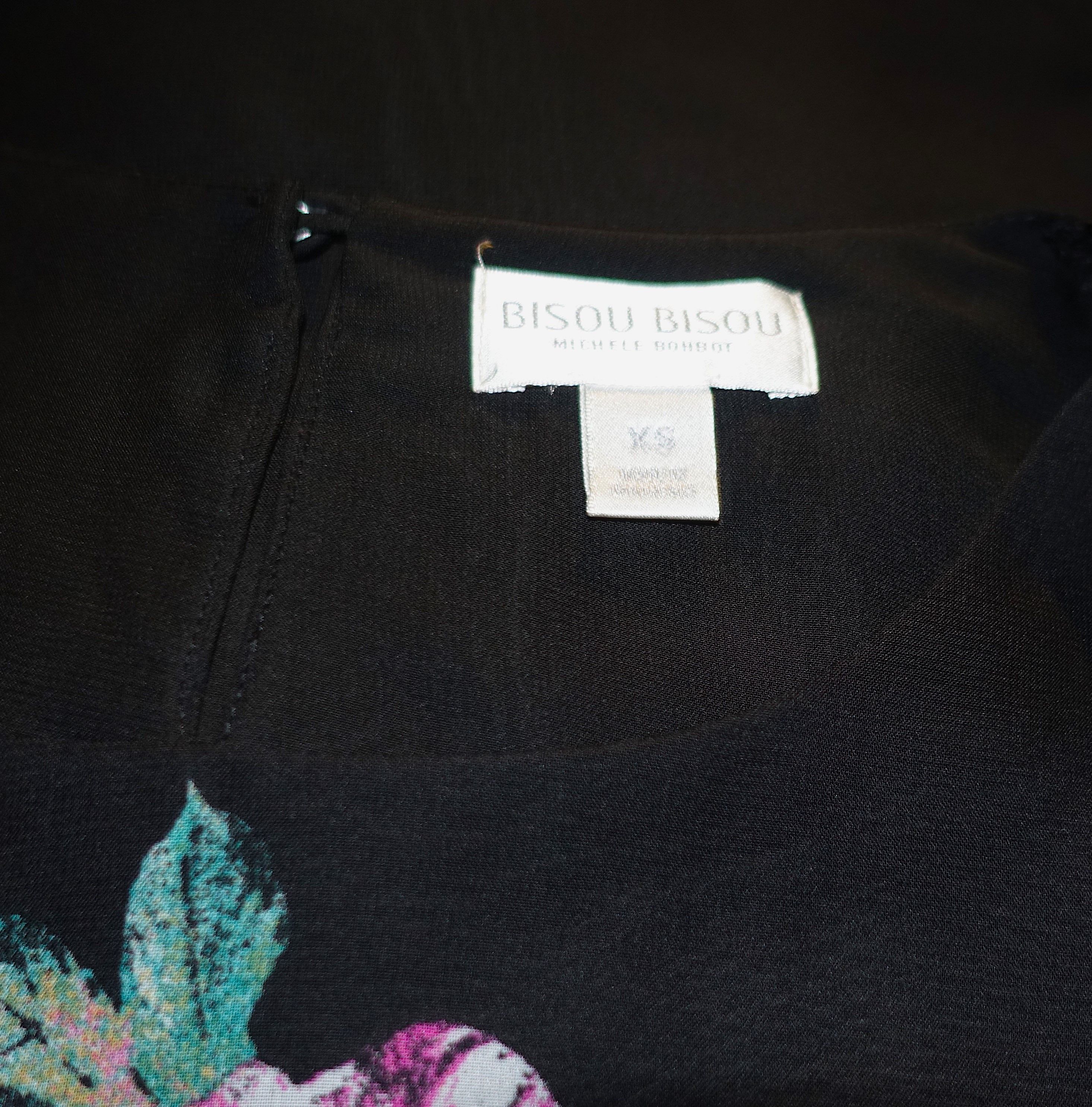 Other Bisou Bisou Black Sheer Ruffle Floral Blouse XS Size XS / US 0-2 / IT 36-38 - 7 Thumbnail