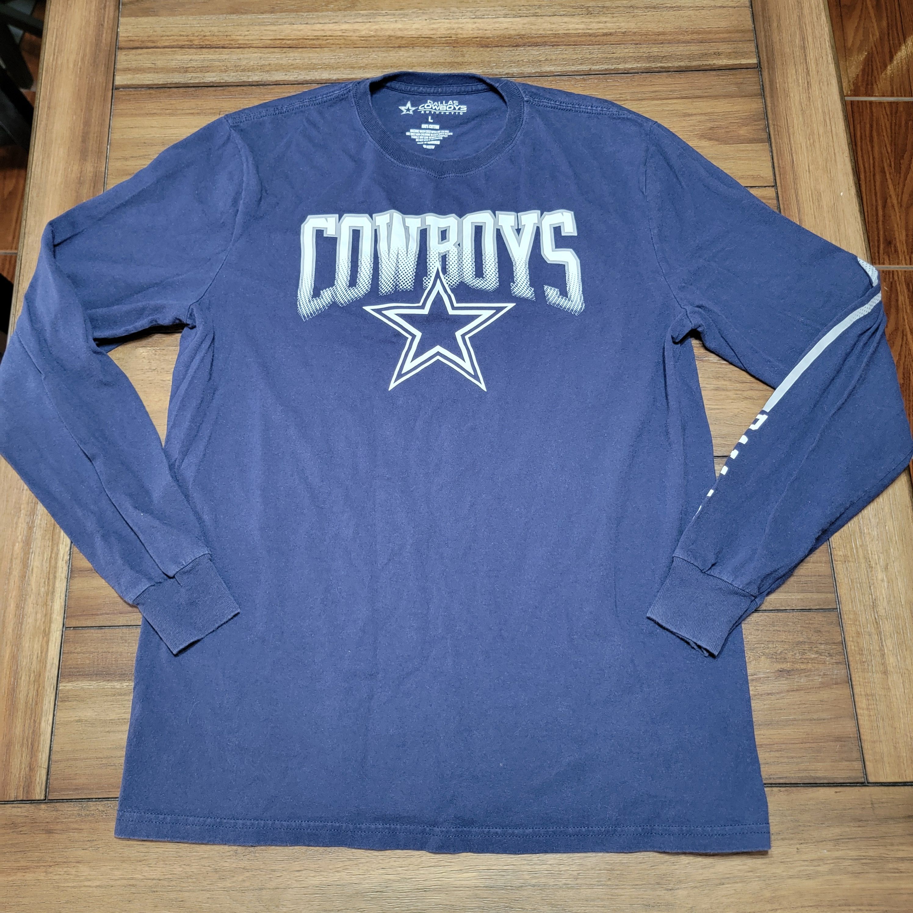 Other Dallas Cowboys Authentic LS Unisex Logo Tee - Size Large Size US L / EU 52-54 / 3 - 1 Thumbnail