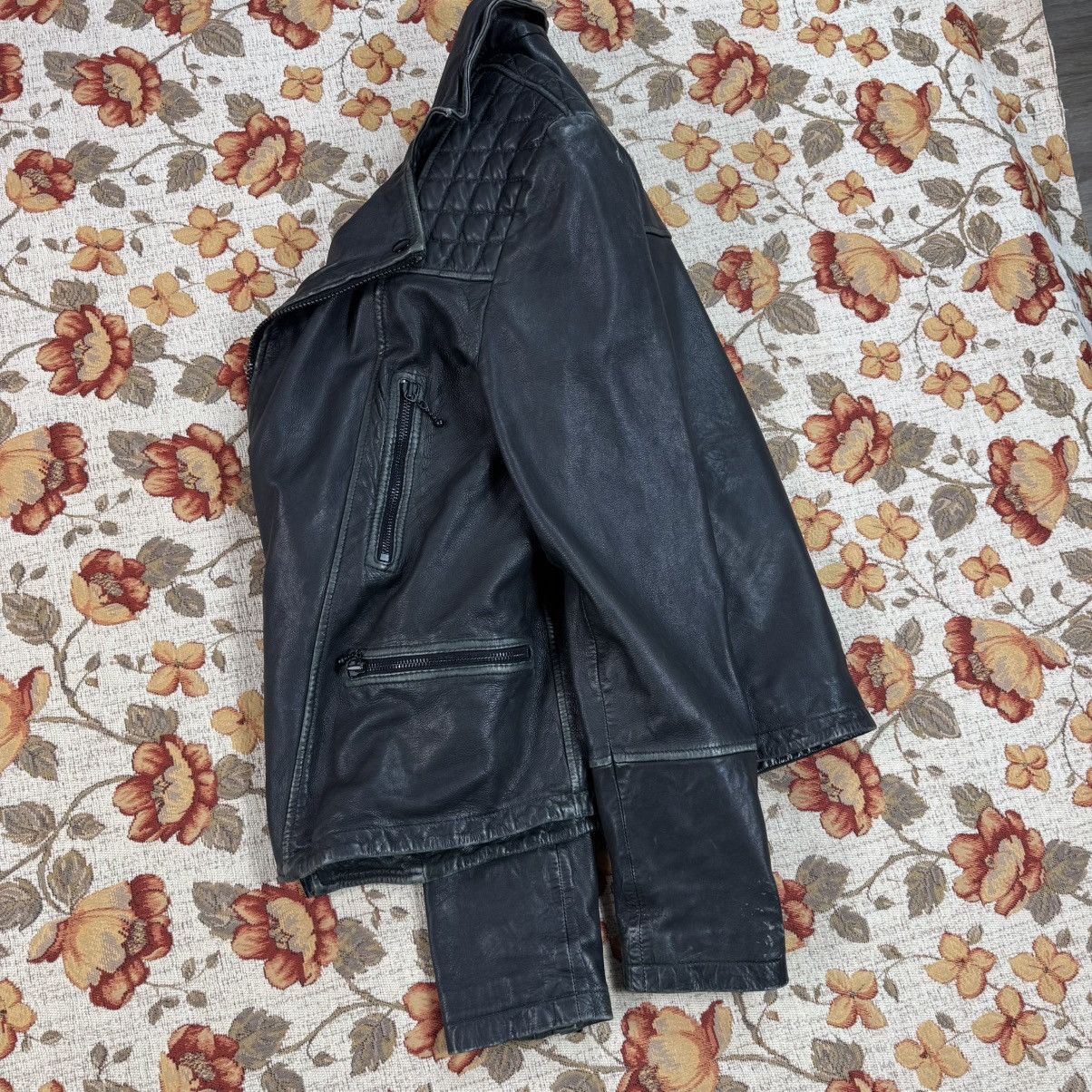 Allsaints × Yves Saint Laurent All Saints Lamb Leather Cargo Biker Jacket Avant Garde Japan Size US XS / EU 42 / 0 - 14 Thumbnail