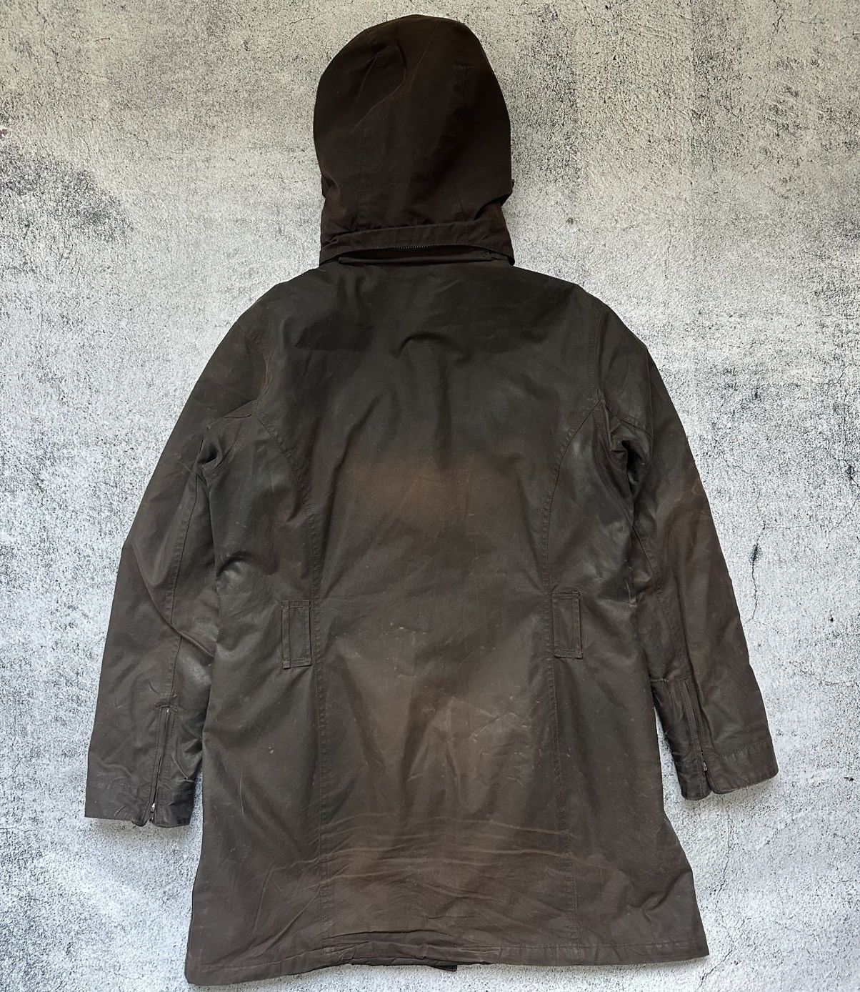 Barbour Vintage Wax Barbour Zip Jacket Distressed Fit Brown Size L / US 10 / IT 46 - 2 Thumbnail