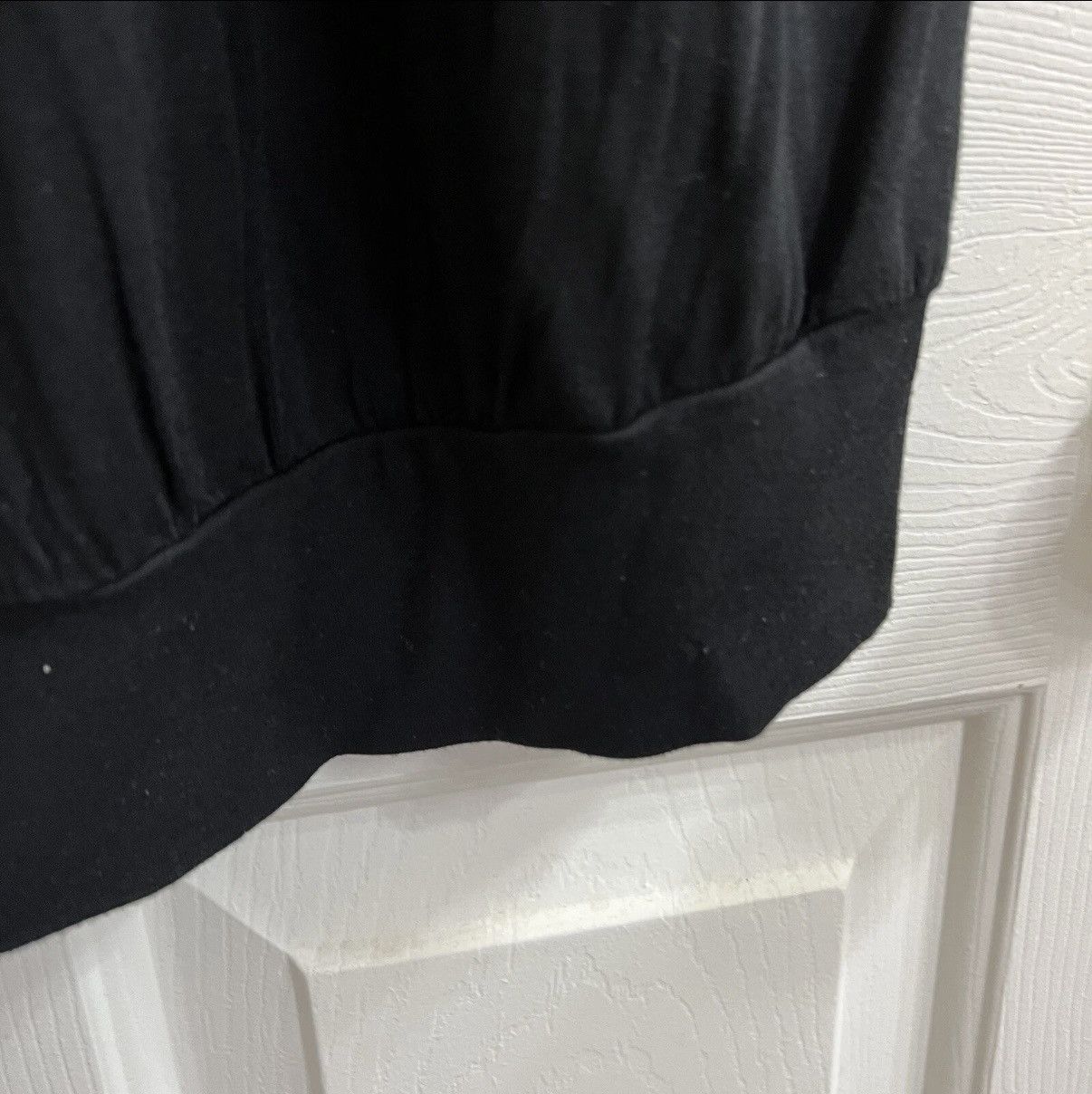 Vintage SPENSE Blouse Ruffle Top Cuffed Hem Size 2x Solid Black Size XXL / US 16-18 / IT 52-54 - 3 Thumbnail