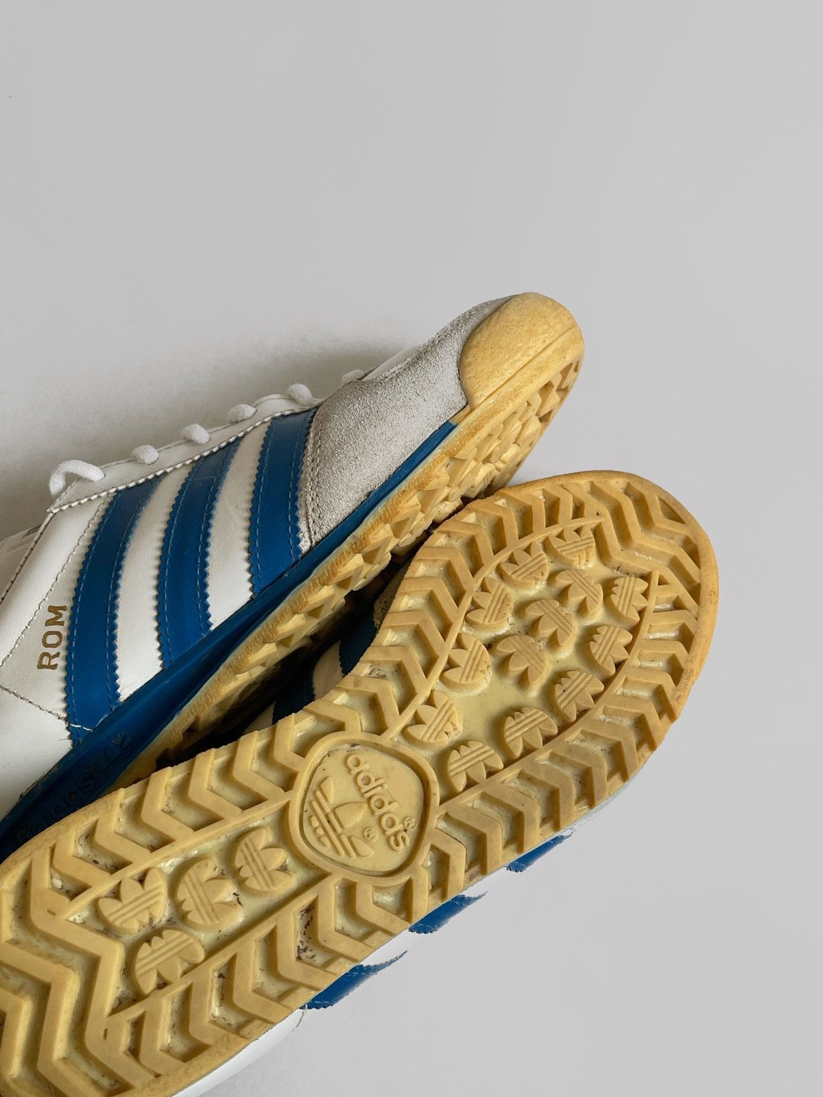 Adidas Rare Vintage Adidas Rom 70s leather sneaker made in Austria Size US 7 / IT 37 - 4 Thumbnail