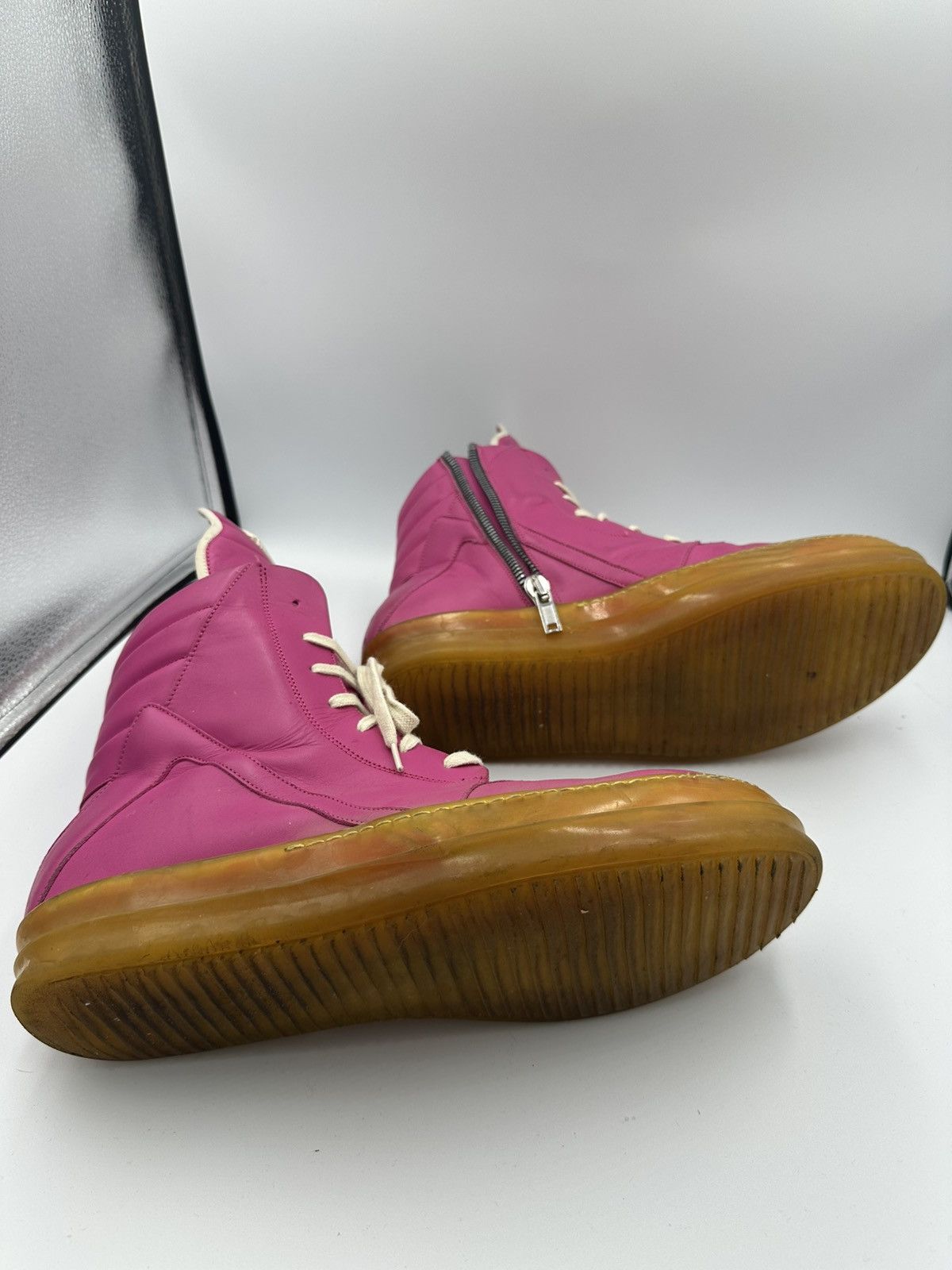 Rick Owens Rick Owens pink yellow sole geobasket Size US 13 / EU 46 - 8 Thumbnail