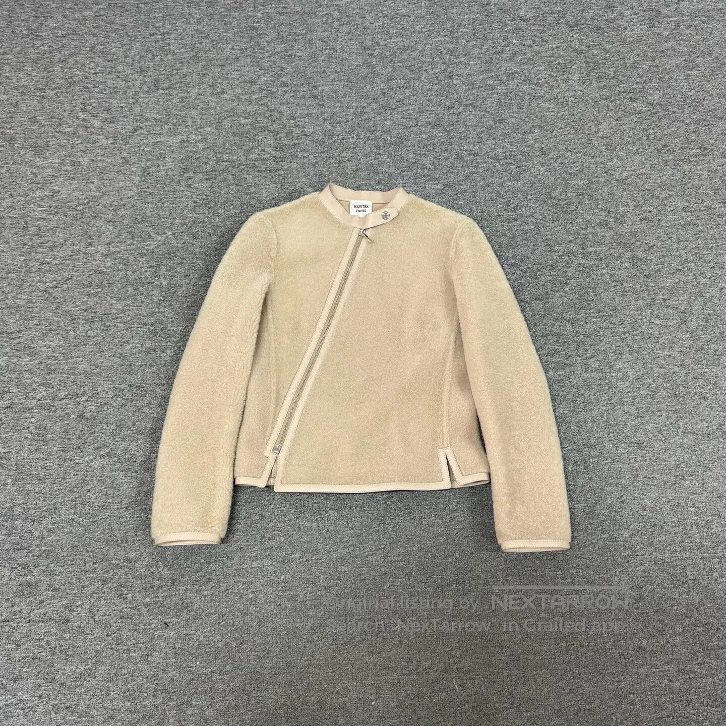 Hermes Hermes Slant-zipper fur and leather coat jacket| Size S / US 4 / IT 40 - 1 Thumbnail