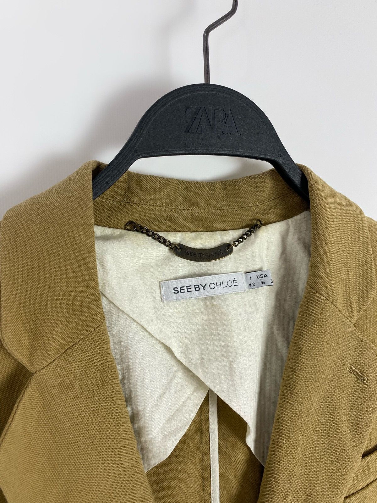 See by Chloe See by Chloe Beige Blazer Jacket Size M / US 6-8 / IT 42-44 - 4 Thumbnail
