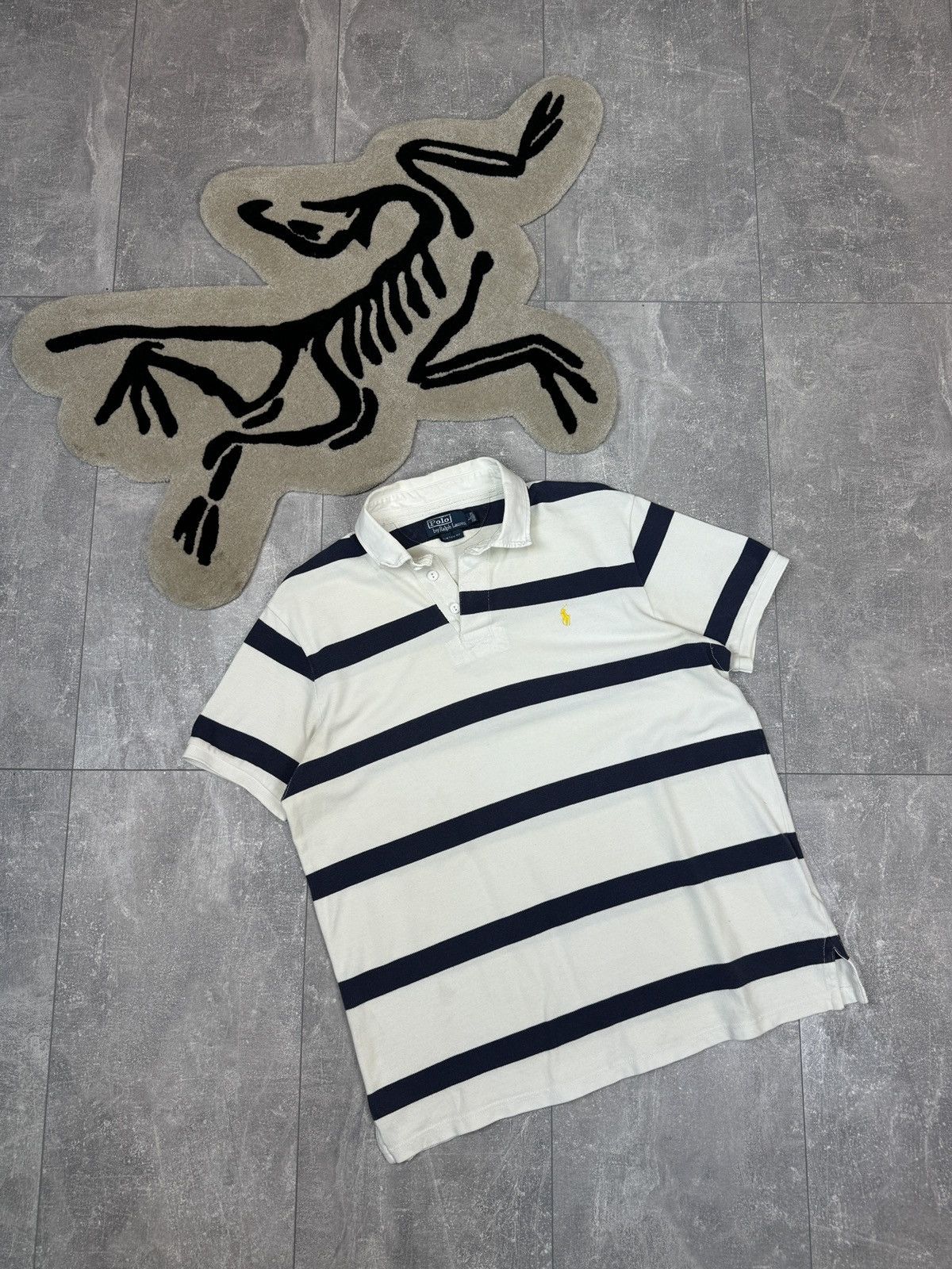 Polo Ralph Lauren × Vintage Mens Vintage Polo Ralph Lauren Polos rugby T-shirt stripes Size US L / EU 52-54 / 3 - 1 Thumbnail