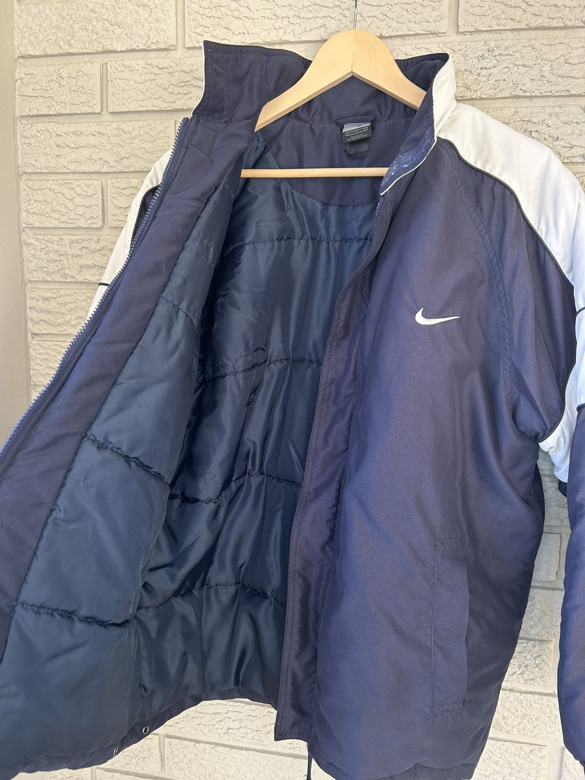 Nike × Vintage Vintage 90s Nike Down Puffer Jacket Size US M / EU 48-50 / 2 - 5 Thumbnail