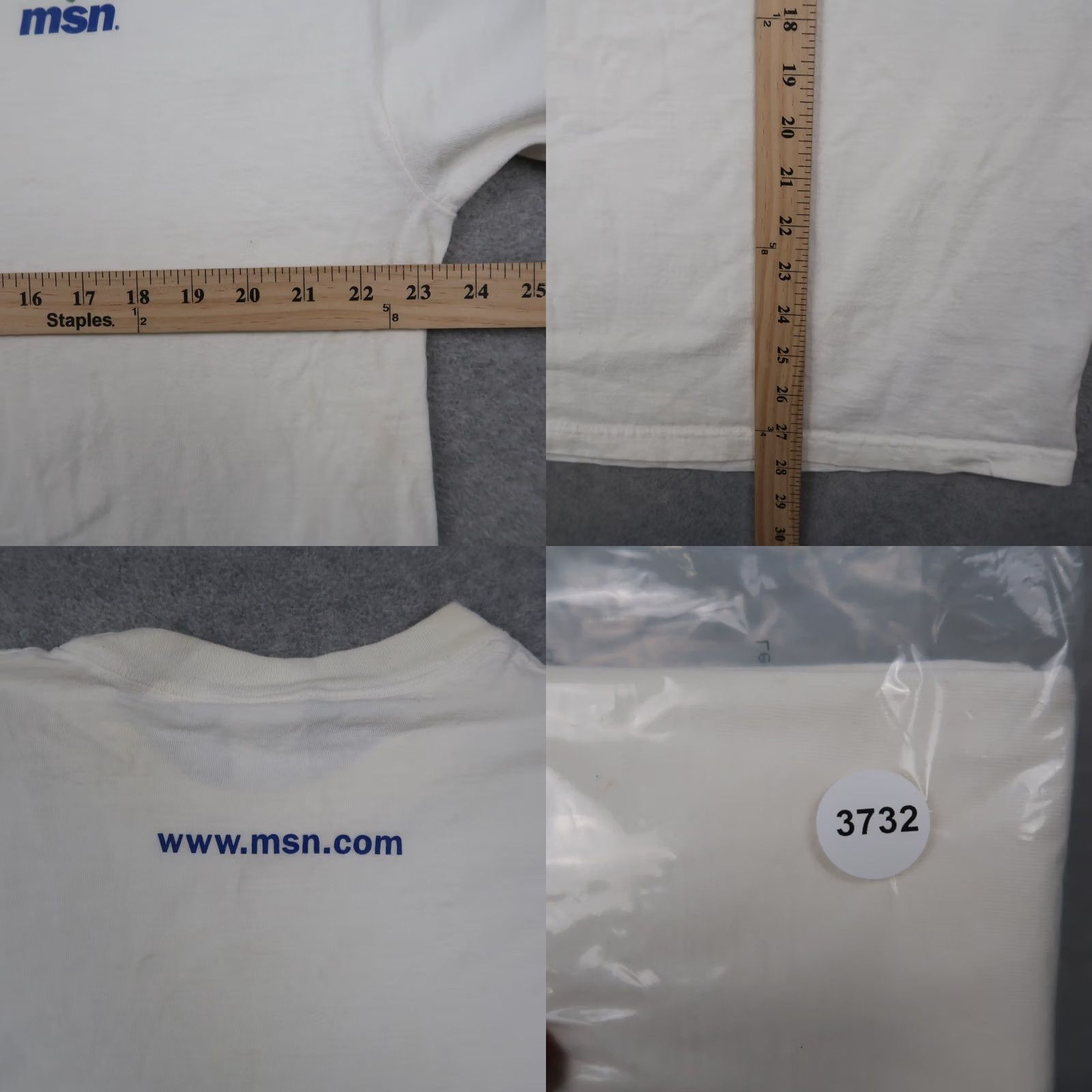 Delta VINTAGE Microsoft Internet Specialist MSN Computer Tech T Shirt White XL Size US XL / EU 56 / 4 - 9 Thumbnail