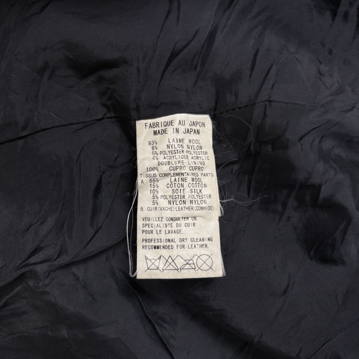 Yohji Yamamoto Archive Y'S - Patchwork Wool Leather Jacket Size US M / EU 48-50 / 2 - 13 Thumbnail