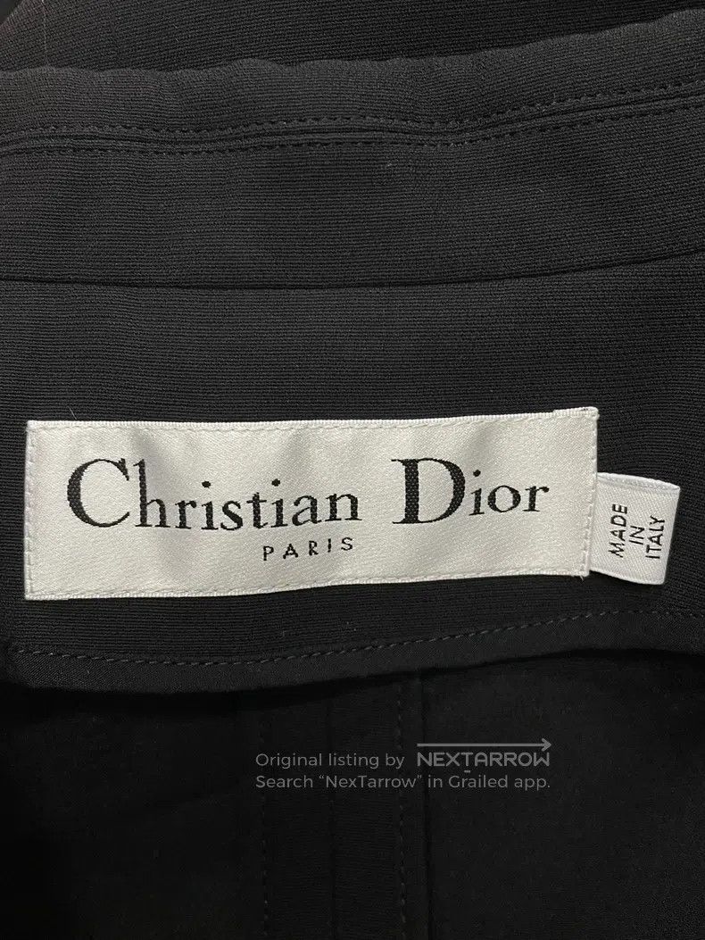 Dior Dior Black nail beaded gold shield lapel one-button suit j Size S / US 4 / IT 40 - 4 Thumbnail