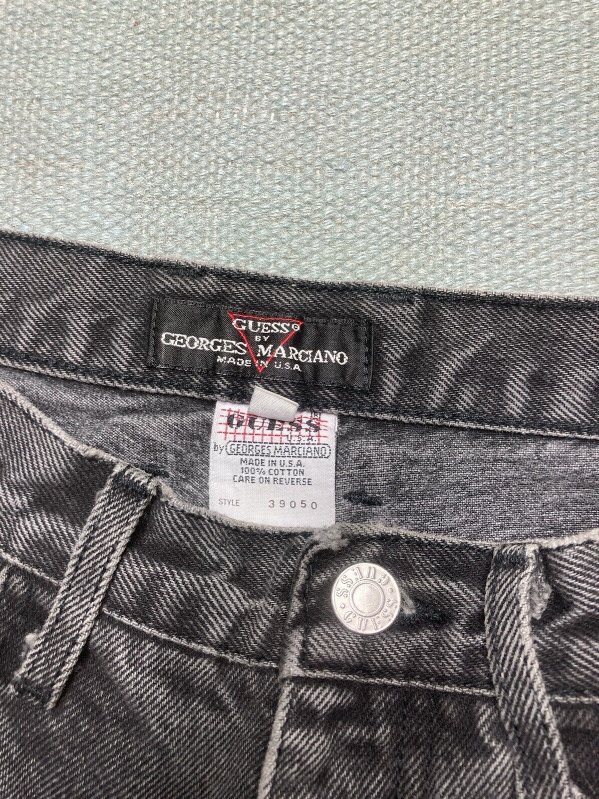 Guess × Vintage VTG guess jeans denim goth grunge tapered skater 28x30 Size 28" / US 6 / IT 42 - 7 Thumbnail