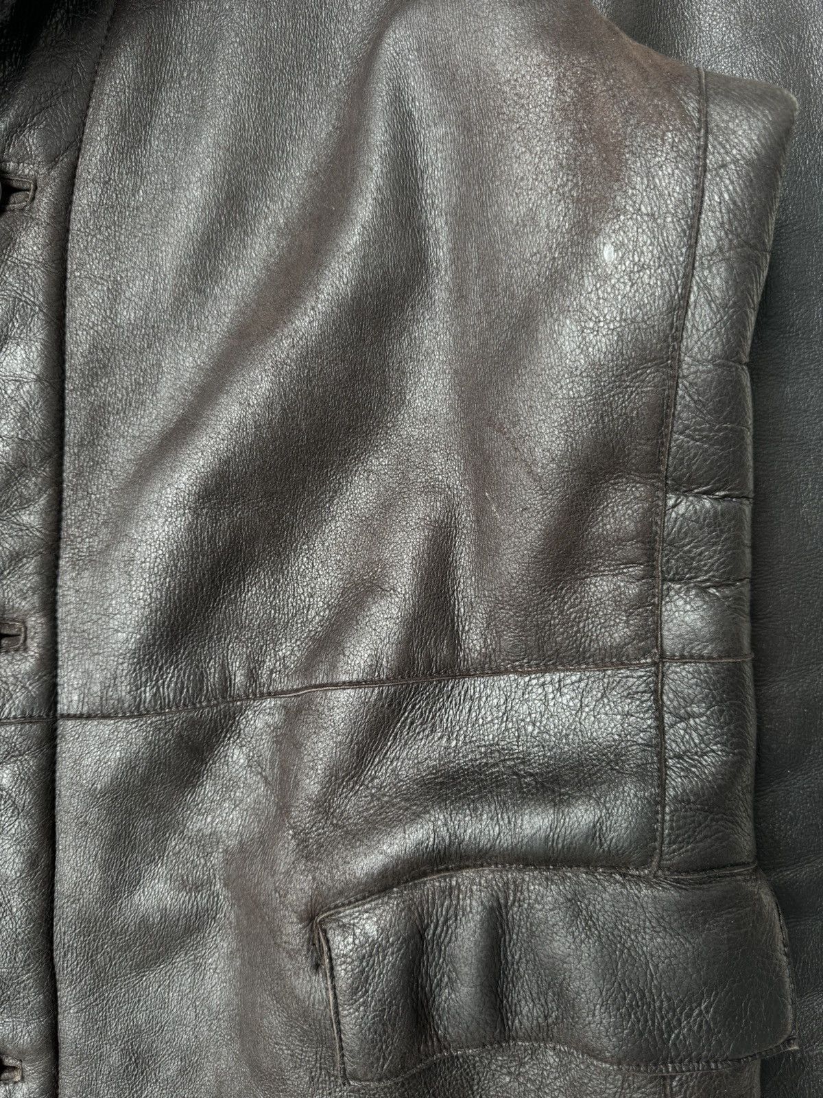 Jil Sander Jil Sander Late 90's Shearling Leather Coat Size US L / EU 52-54 / 3 - 3 Thumbnail
