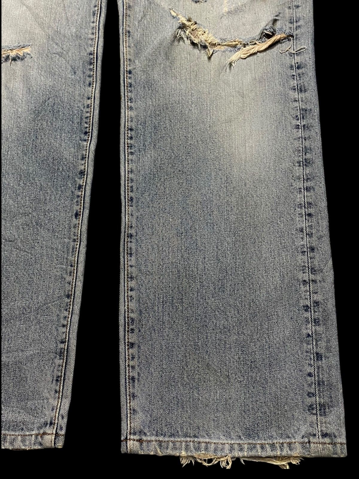 Japanese Brand Vintage Japanese Brands Grey & Blue Distressed Enough Baggy Size US 32 / EU 48 - 8 Thumbnail