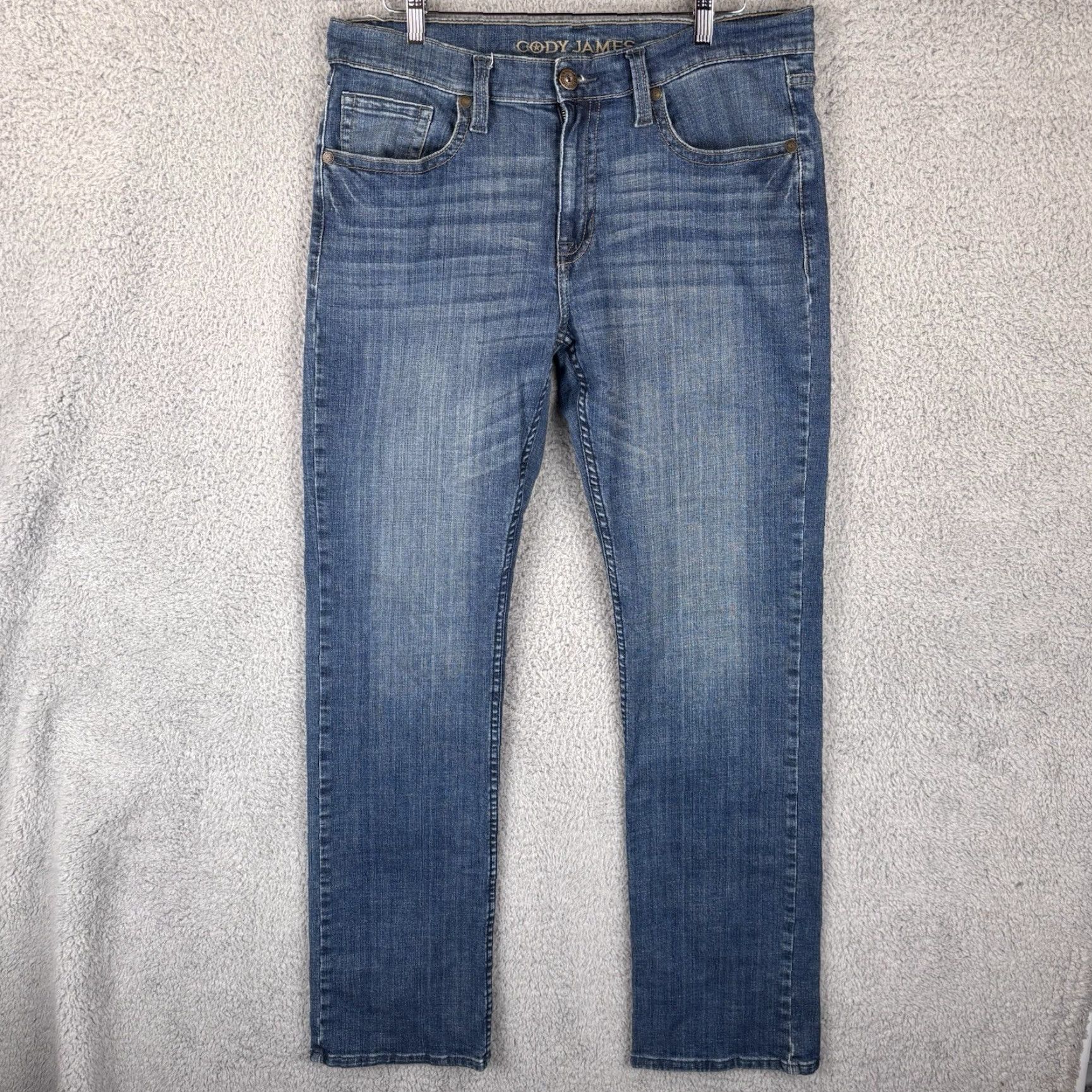 Cody James Cody James Jeans Mens 34x34 Blue Slim Fit Western Cowboy Stretch Jeans Regular Size 34 Mens Size US 34 / EU 50 - 2 Thumbnail