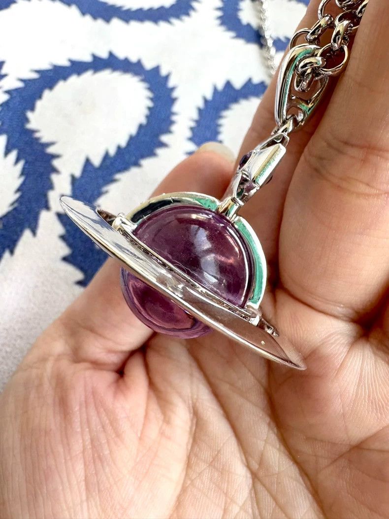 Vivienne Westwood Vivienne Westwood Vintage purple planet necklace Size ONE SIZE - 5 Thumbnail