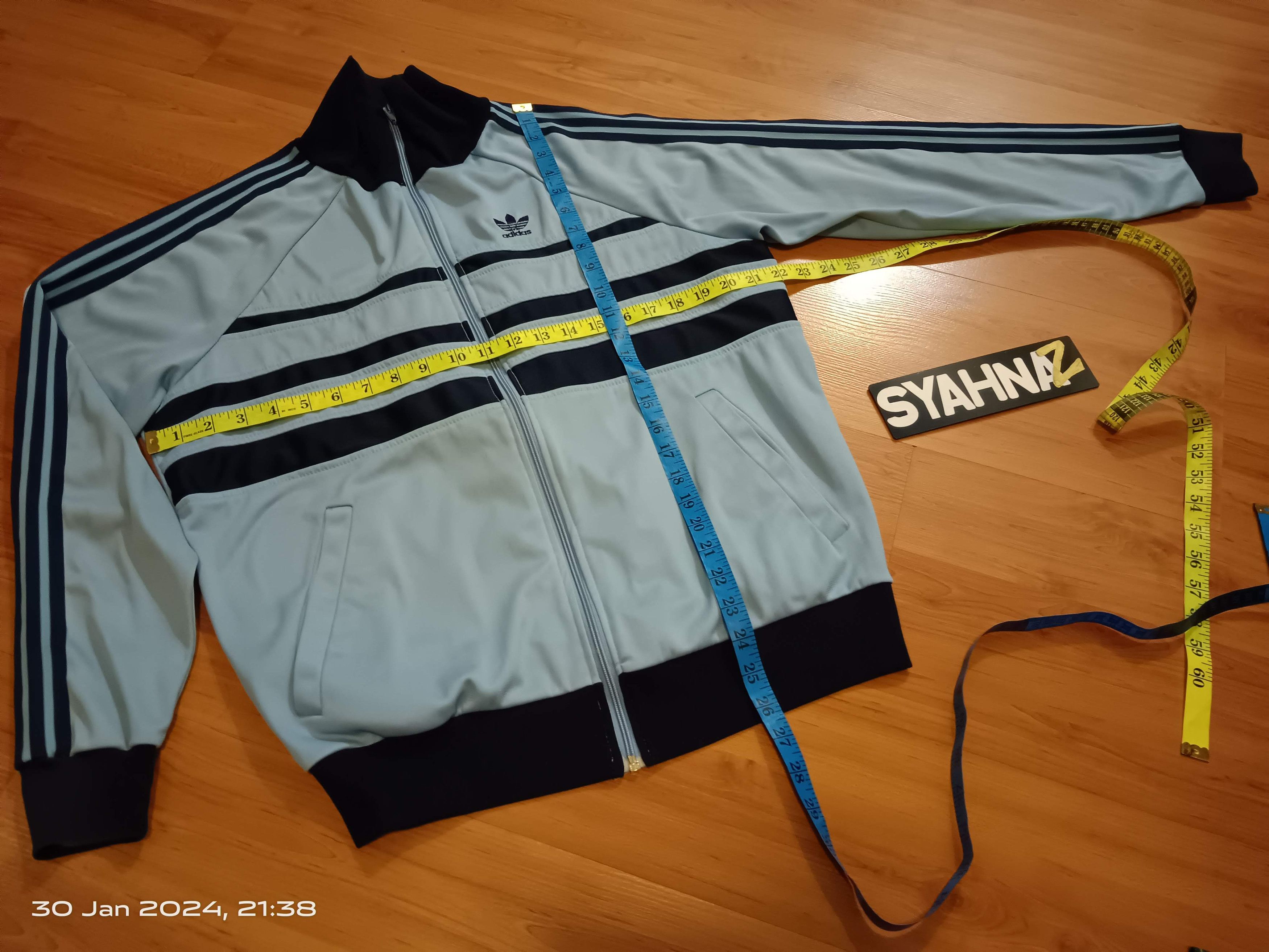 Vintage 80s adidas striped track jacket ATP Ventex