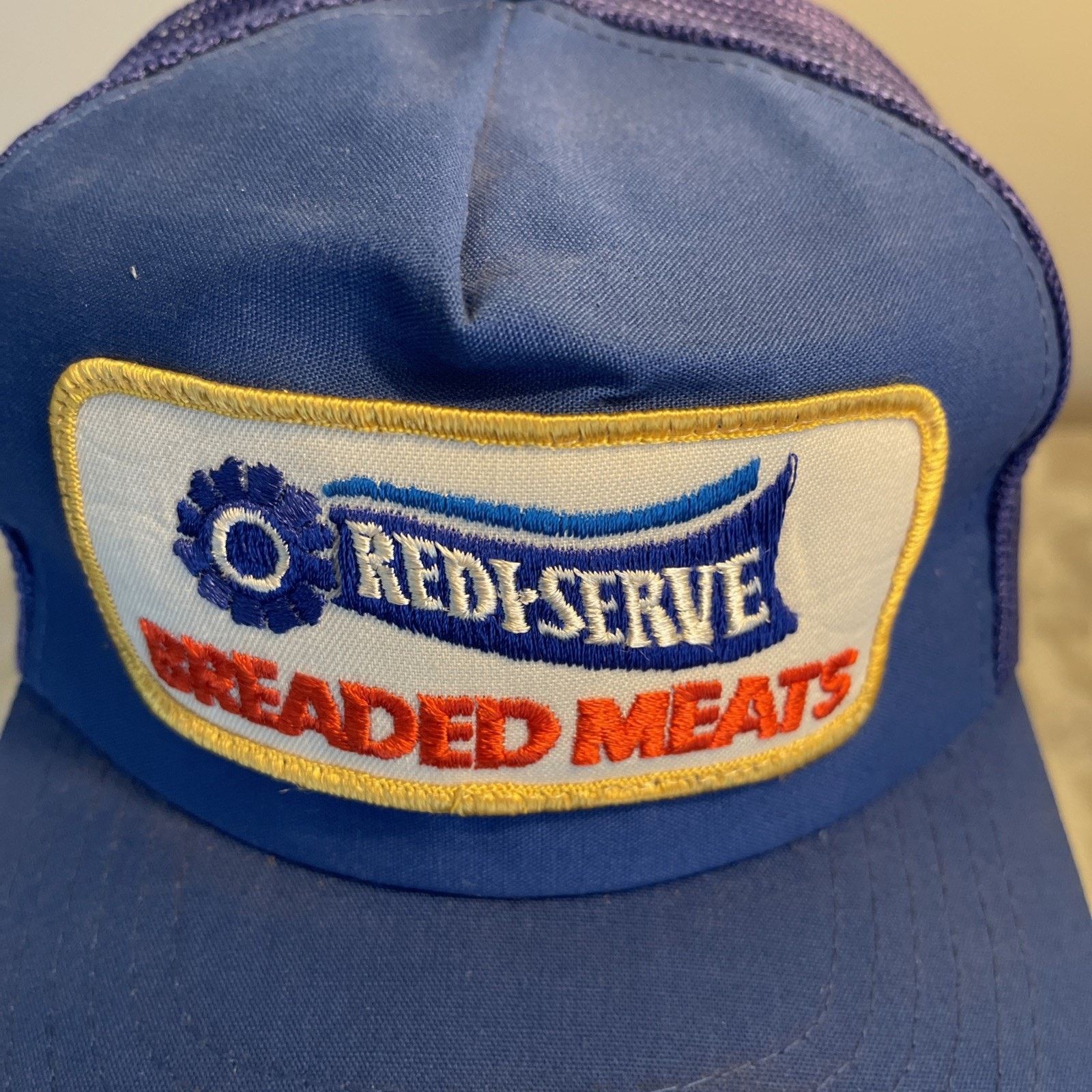 Vintage Vtg Trucker Hat Cap Snapback Blue Redi Serve Patch 80s 90s 1 Size ONE SIZE - 2 Thumbnail
